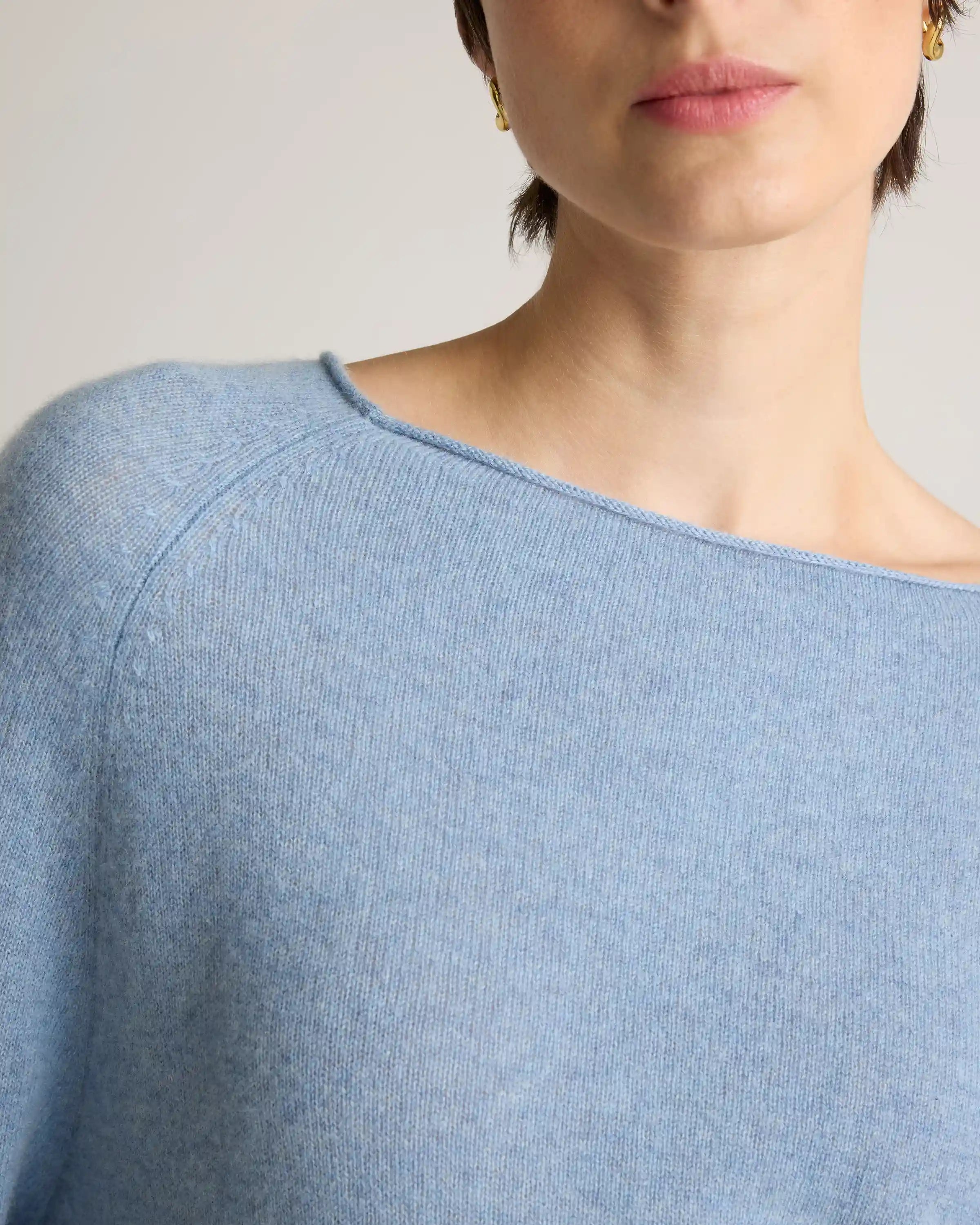 Mongolian Cashmere Boatneck Sweater