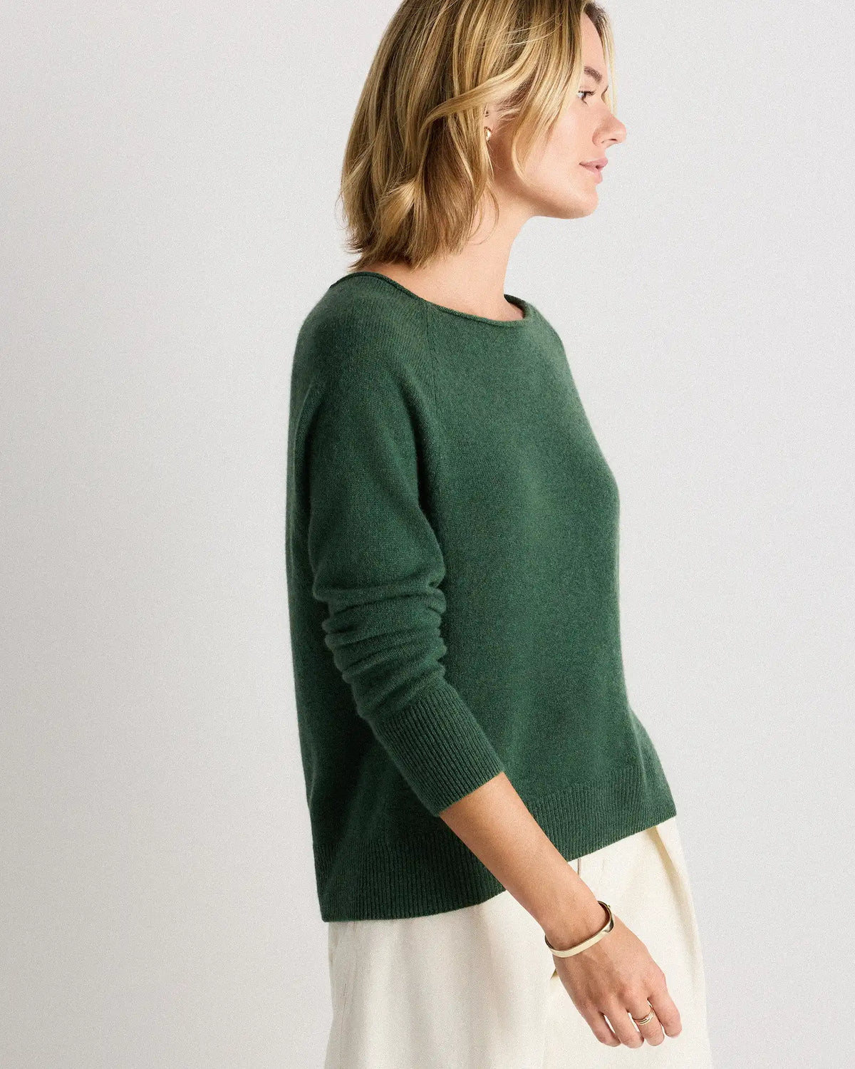 Mongolian Cashmere Boatneck Sweater