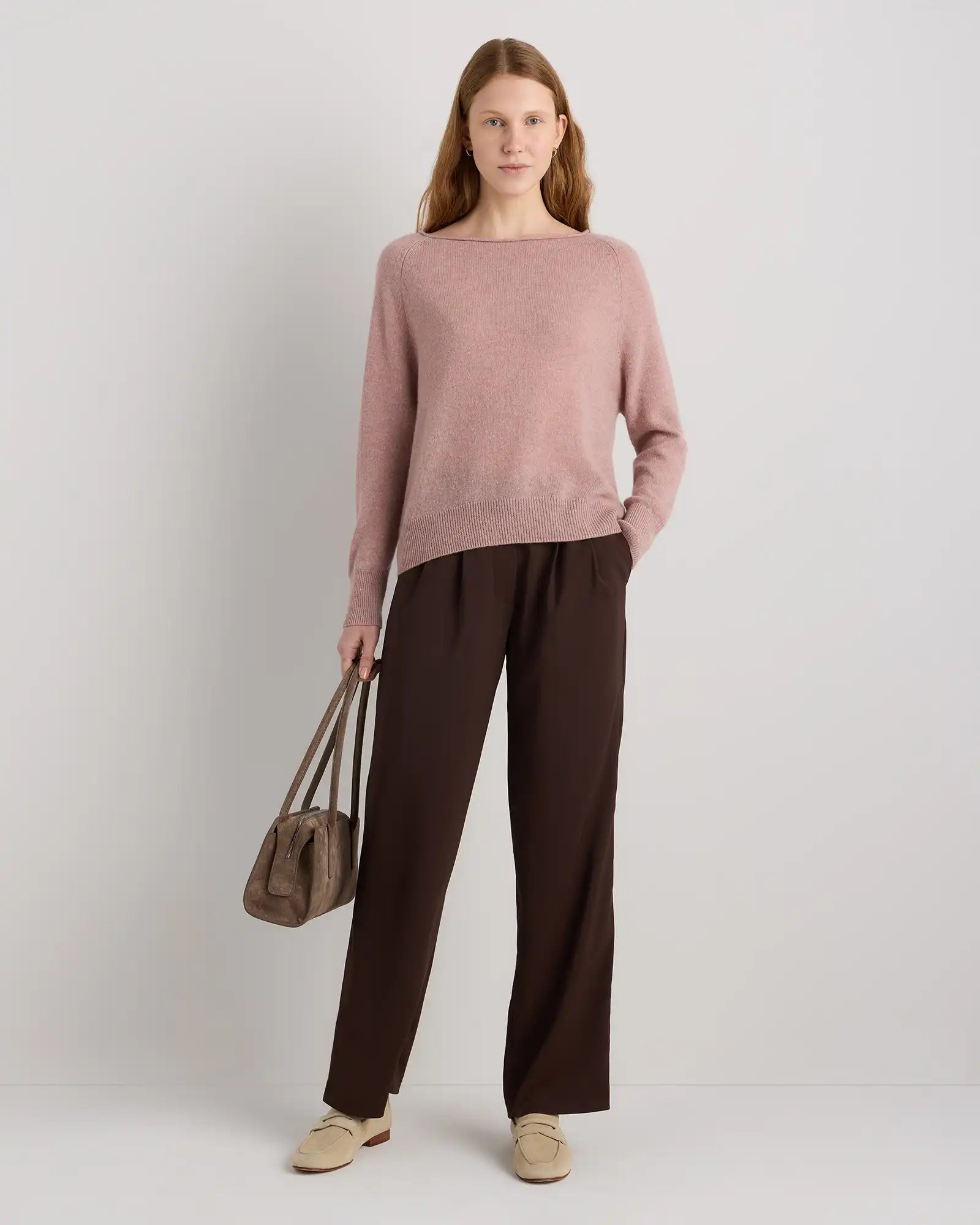 Mongolian Cashmere Boatneck Sweater