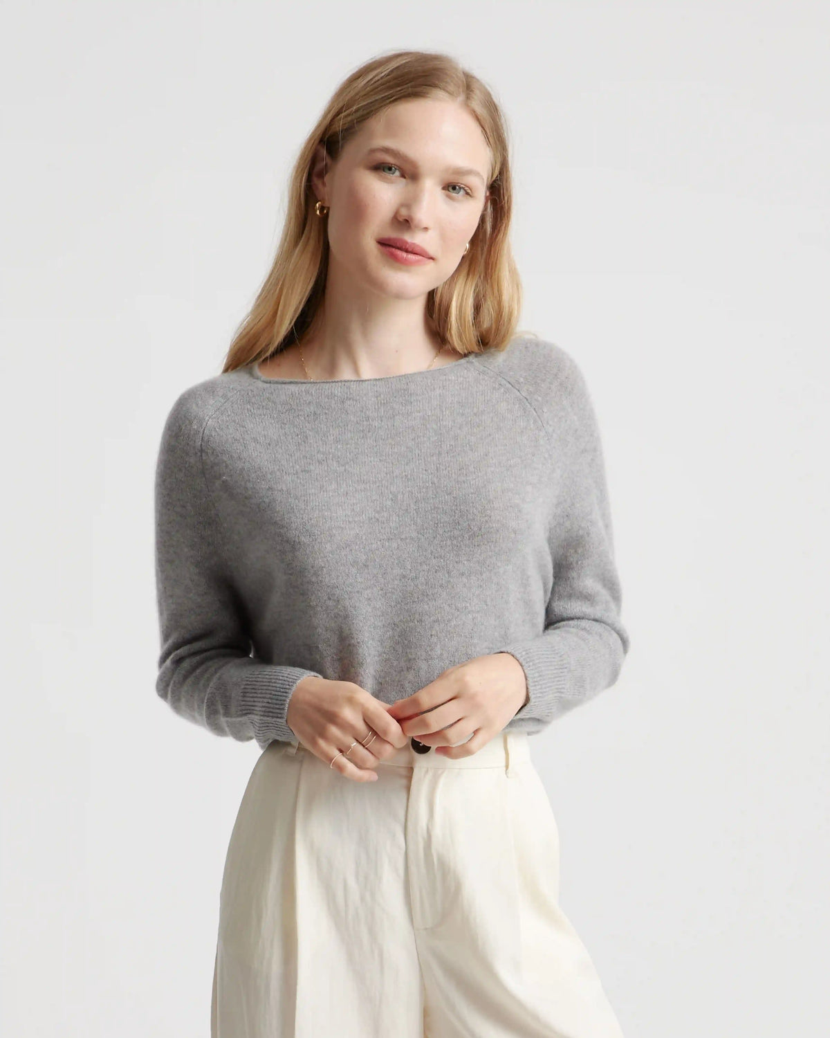 Mongolian Spring Cashmere Boatneck Sweater