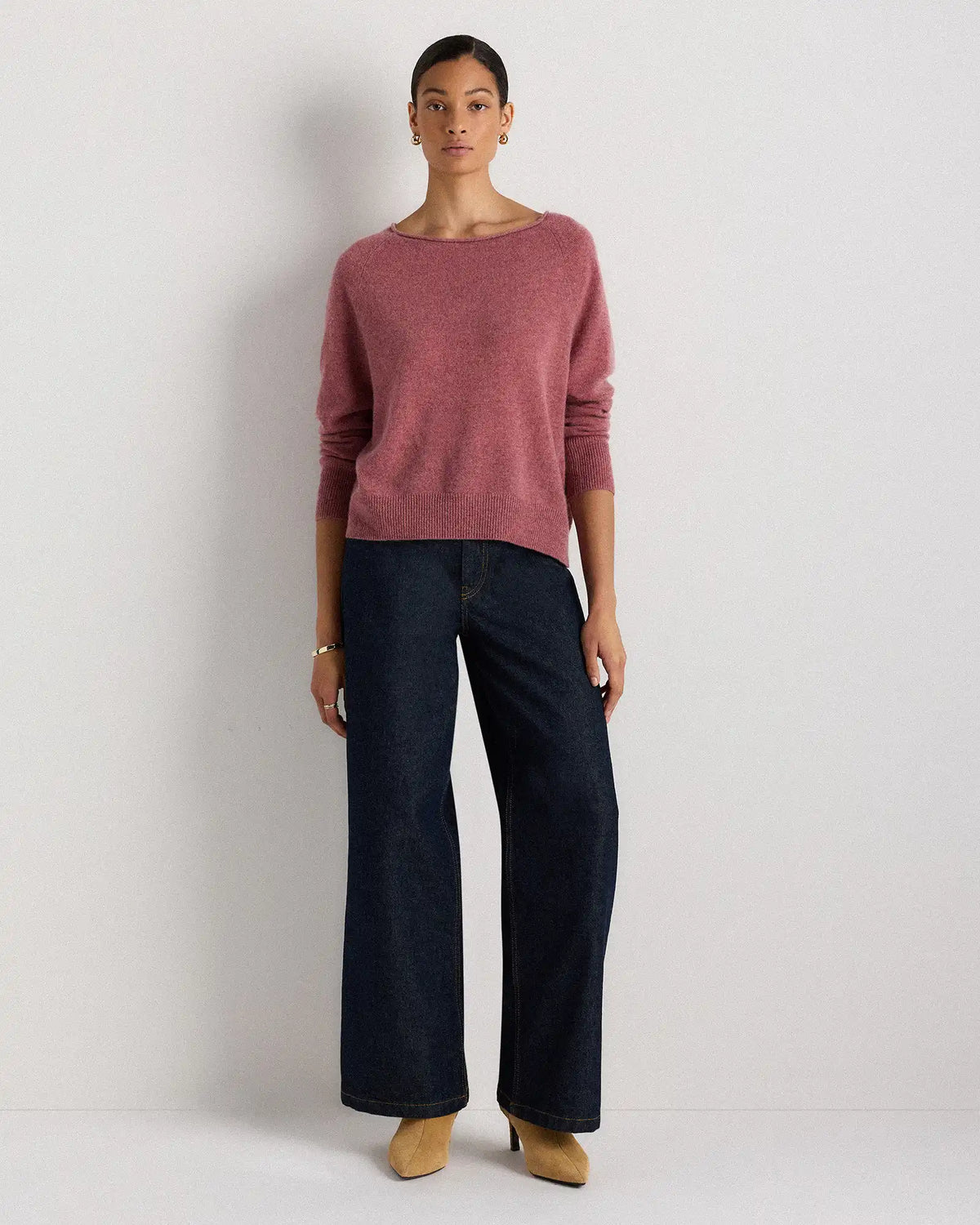 Mongolian Cashmere Boatneck Sweater