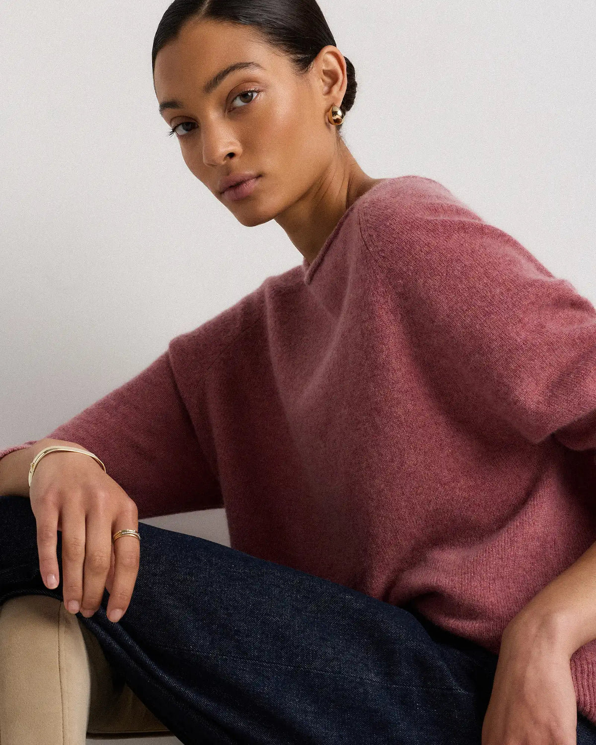 Mongolian Cashmere Boatneck Sweater