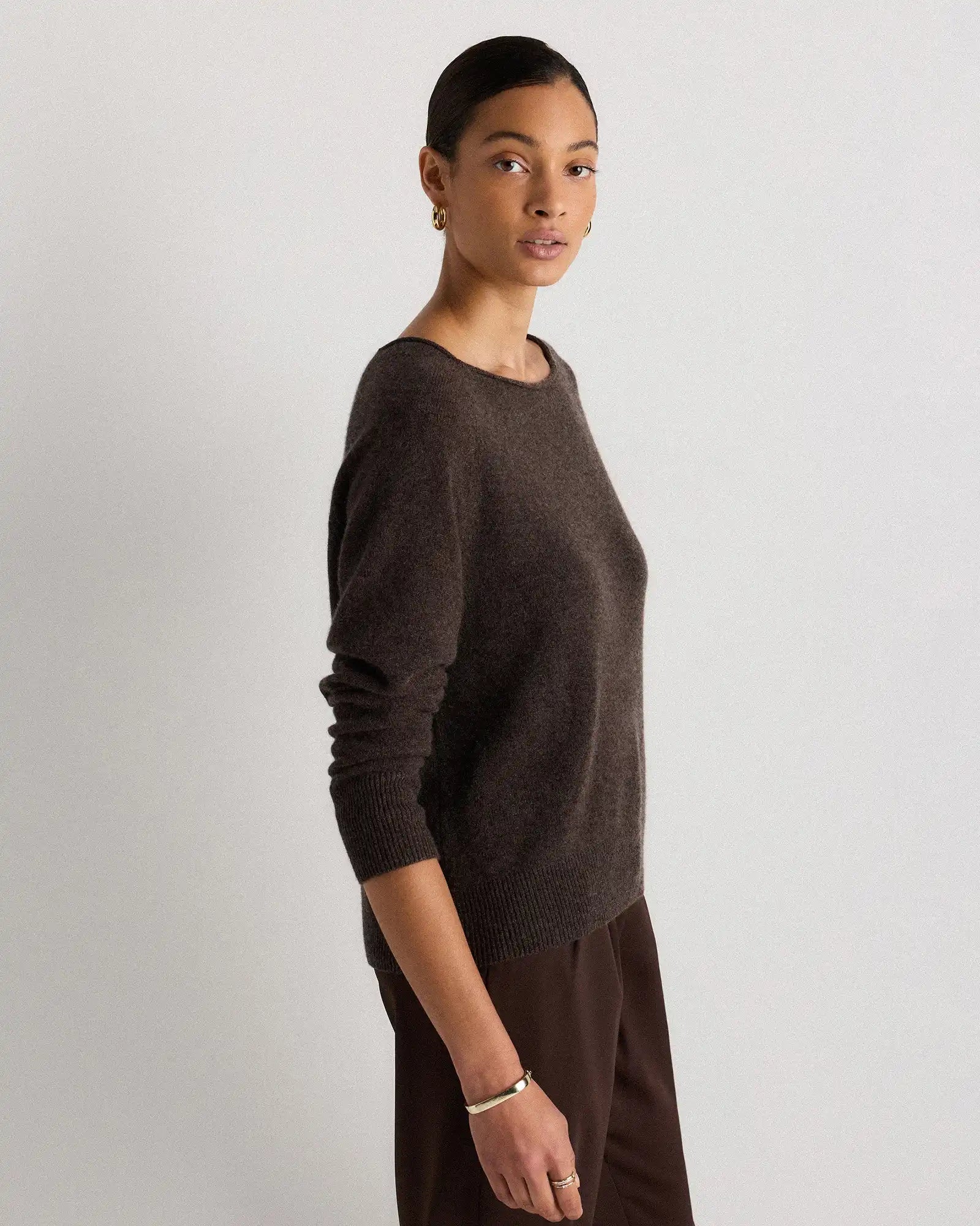 Mongolian Cashmere Boatneck Sweater