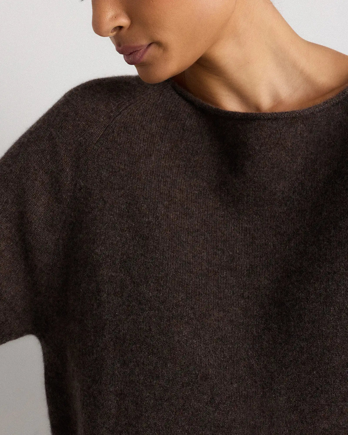 Mongolian Cashmere Boatneck Sweater