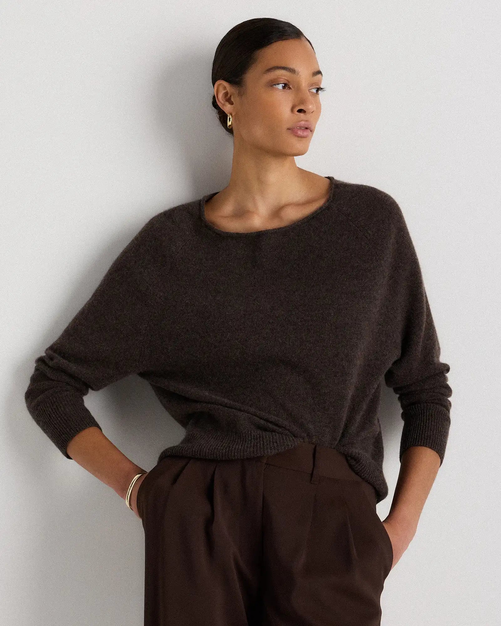 Mongolian Cashmere Boatneck Sweater