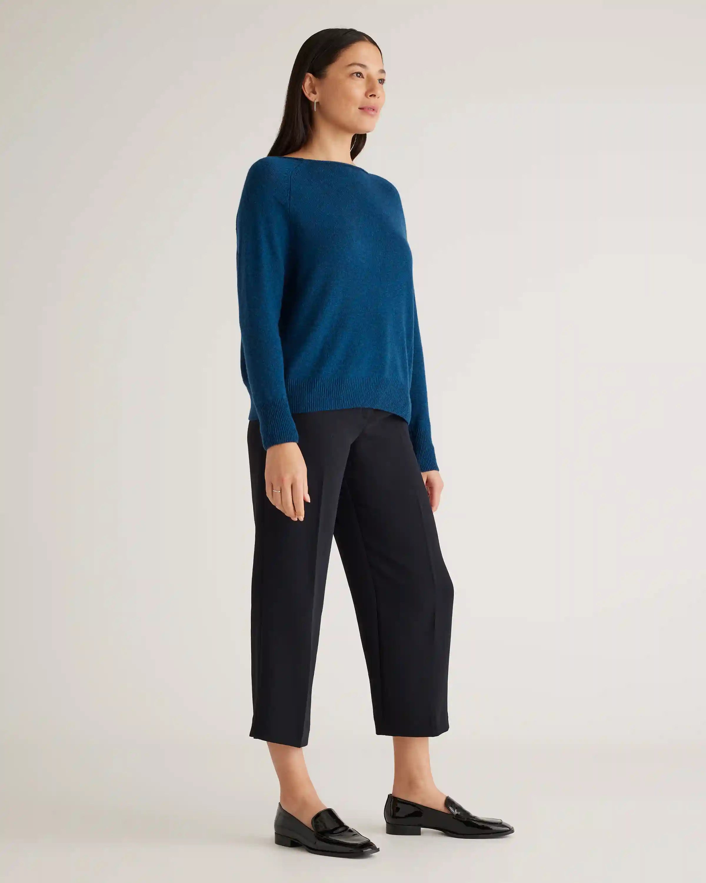Mongolian Spring Cashmere Boatneck Sweater