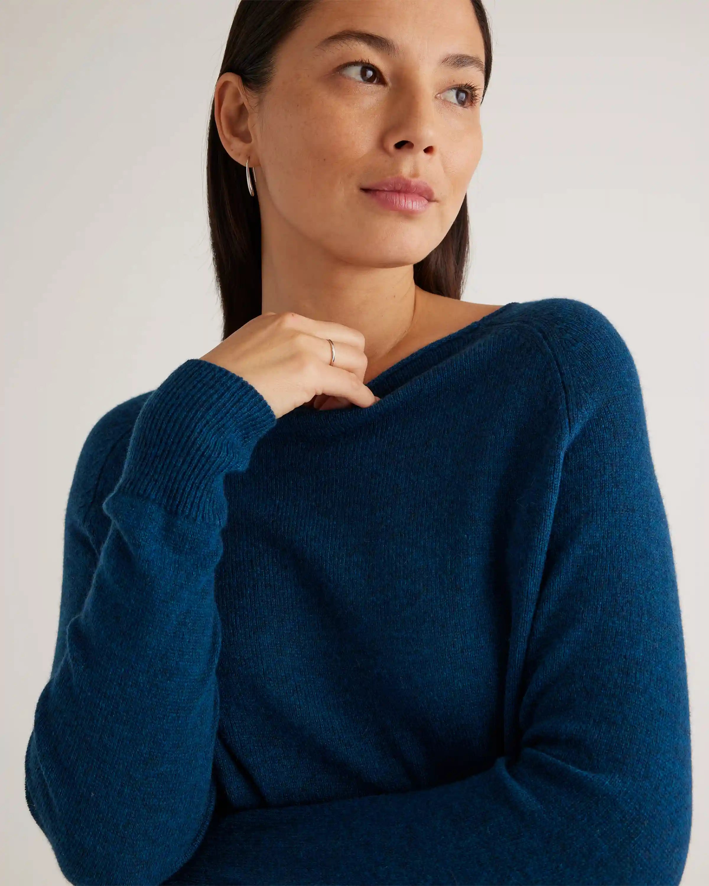 Mongolian Spring Cashmere Boatneck Sweater