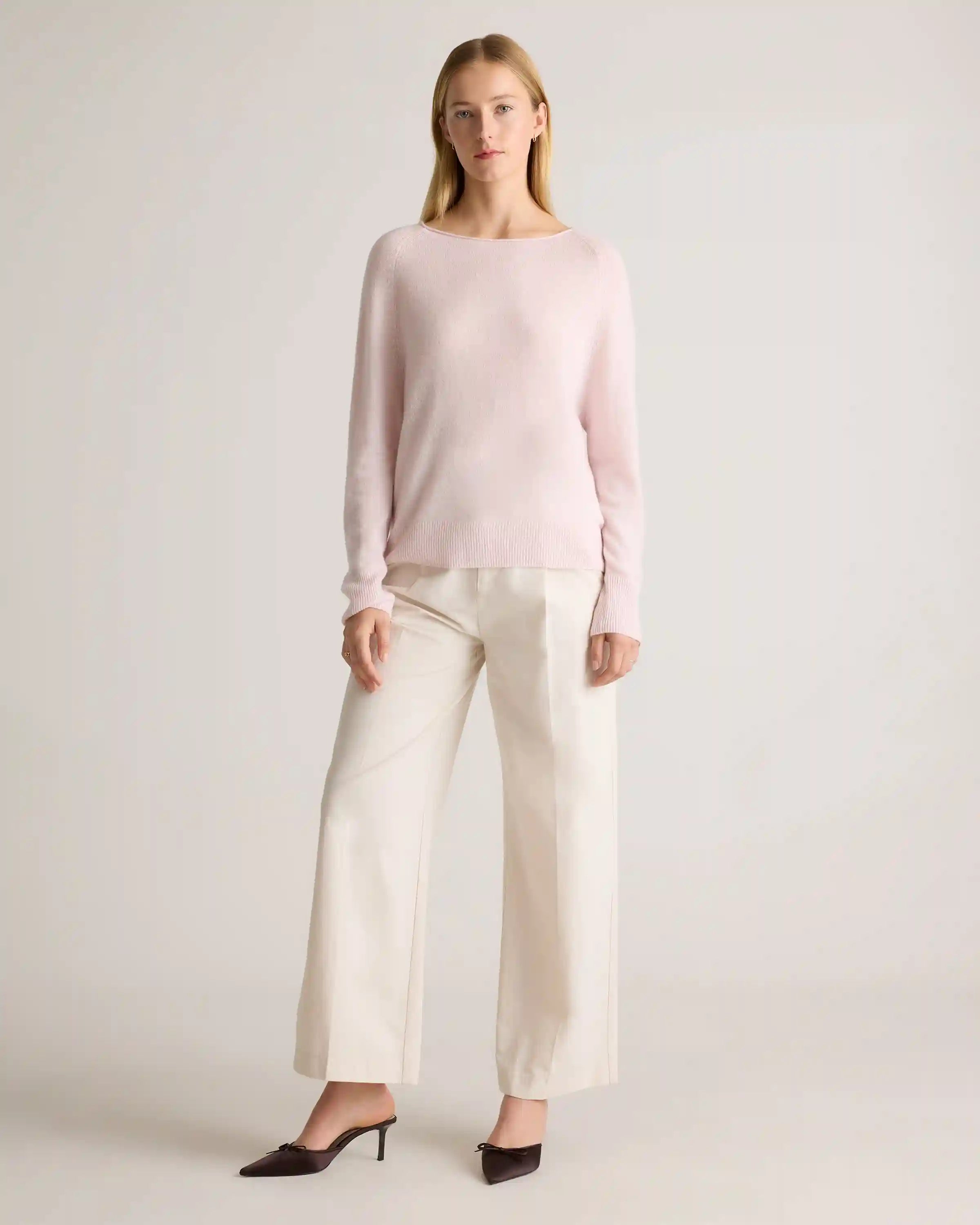Mongolian Cashmere Boatneck Sweater