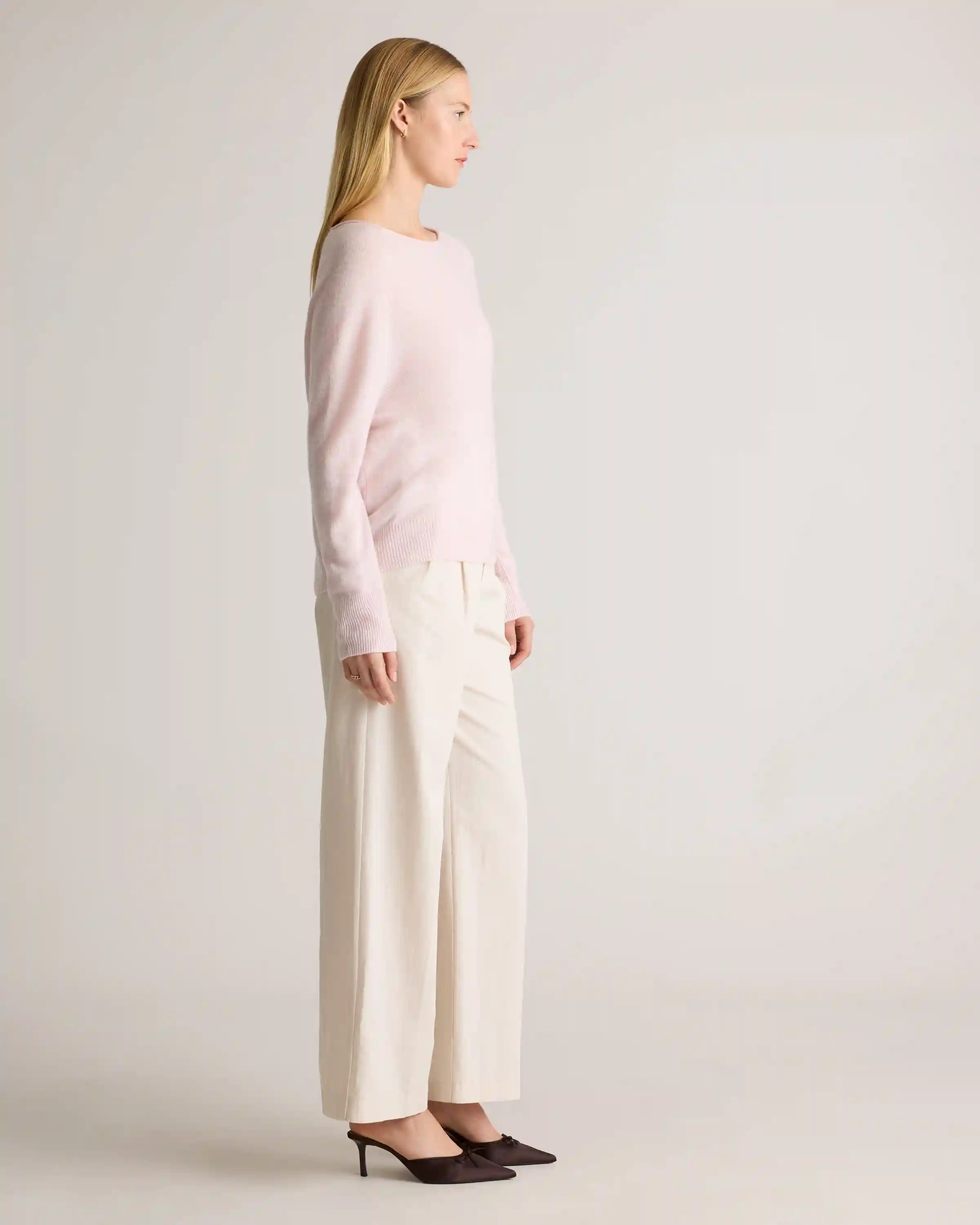 Mongolian Cashmere Boatneck Sweater
