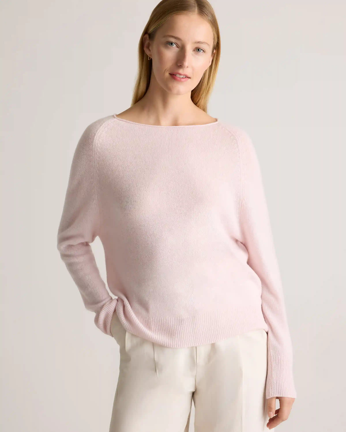 Mongolian Cashmere Boatneck Sweater