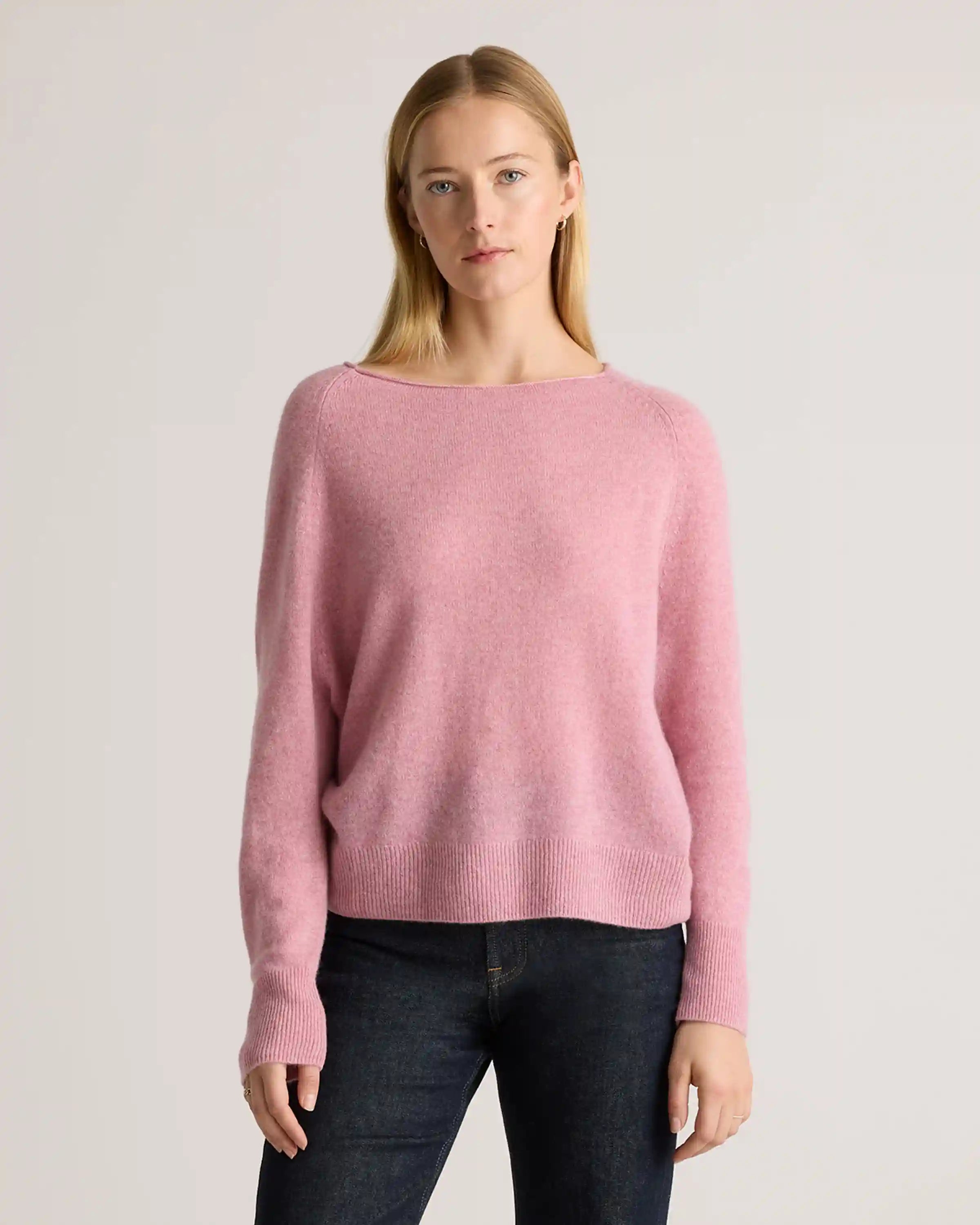 Mongolian Cashmere Boatneck Sweater