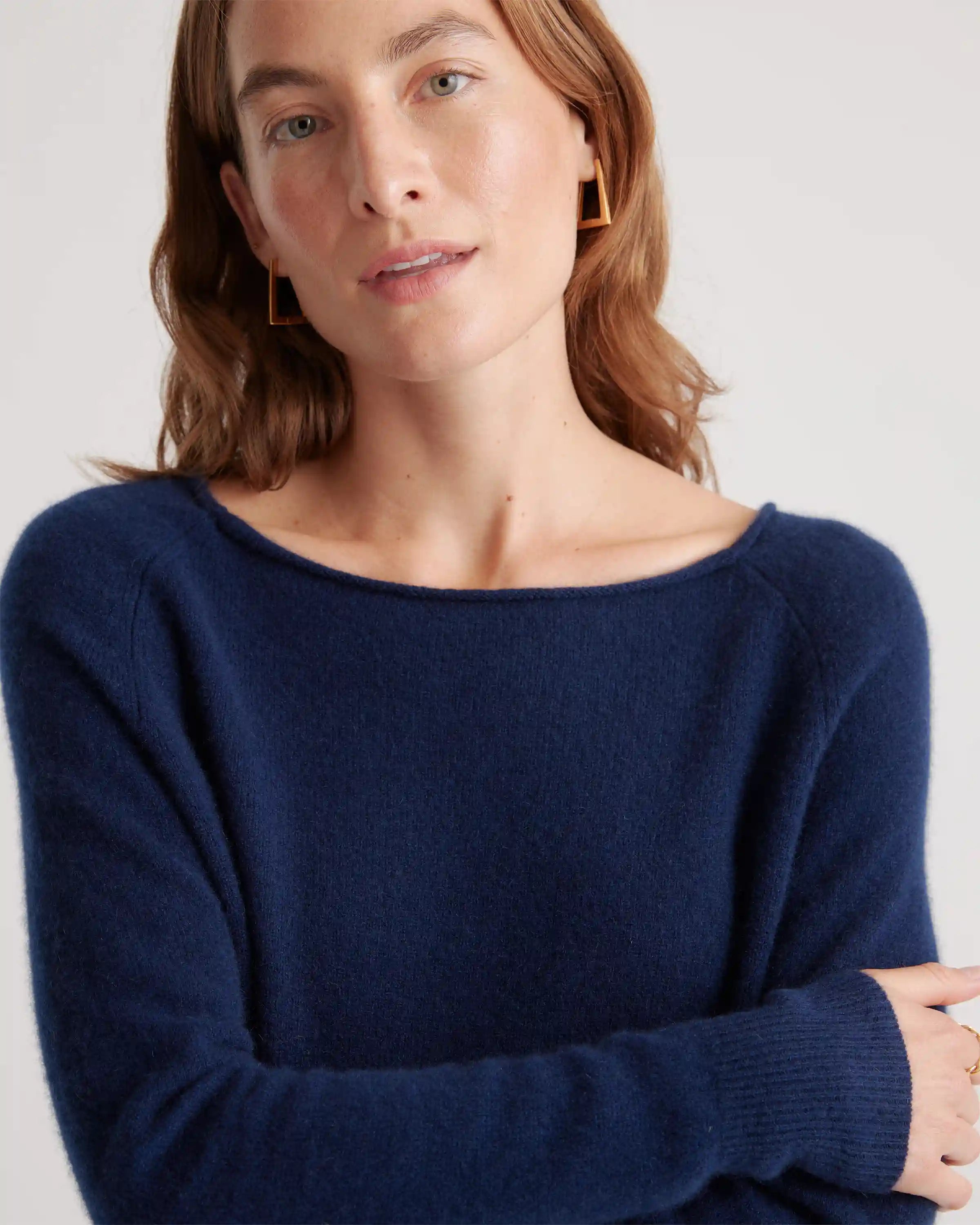 Mongolian Cashmere Boatneck Sweater