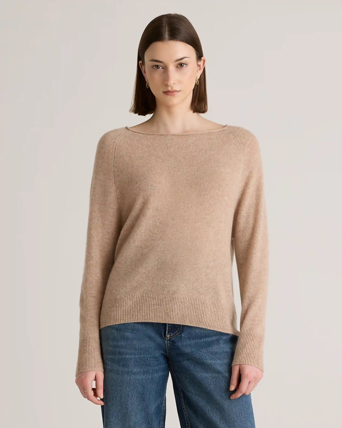 Mongolian Cashmere Boatneck Sweater