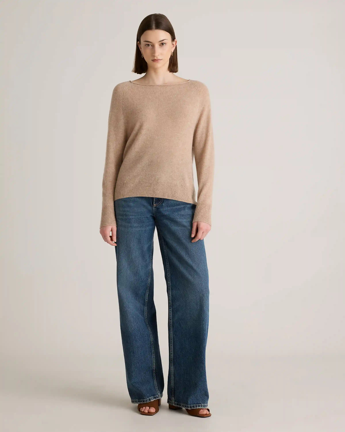 Mongolian Cashmere Boatneck Sweater