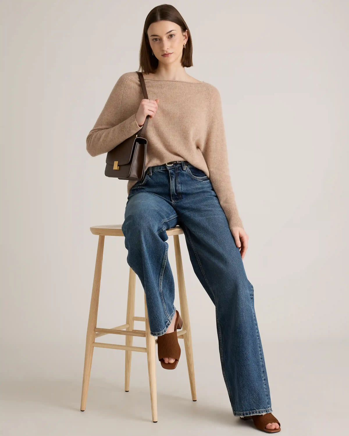 Mongolian Cashmere Boatneck Sweater