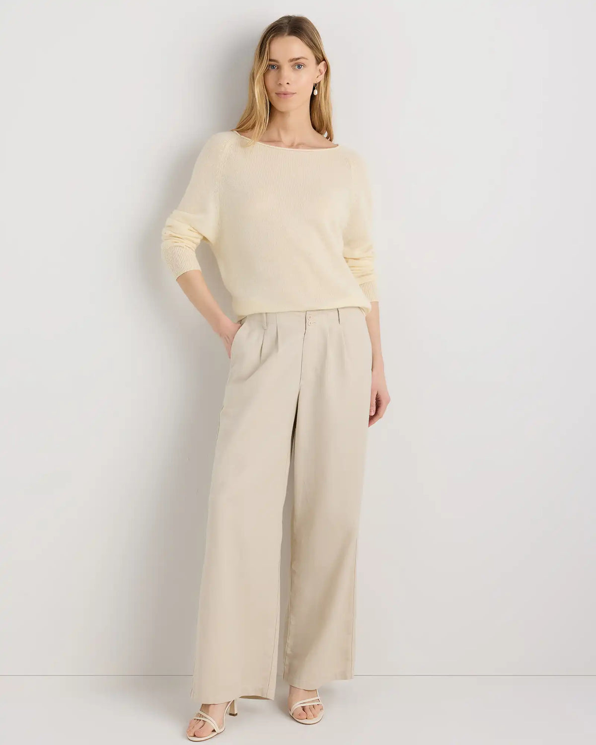 Mongolian Cashmere Boatneck Sweater