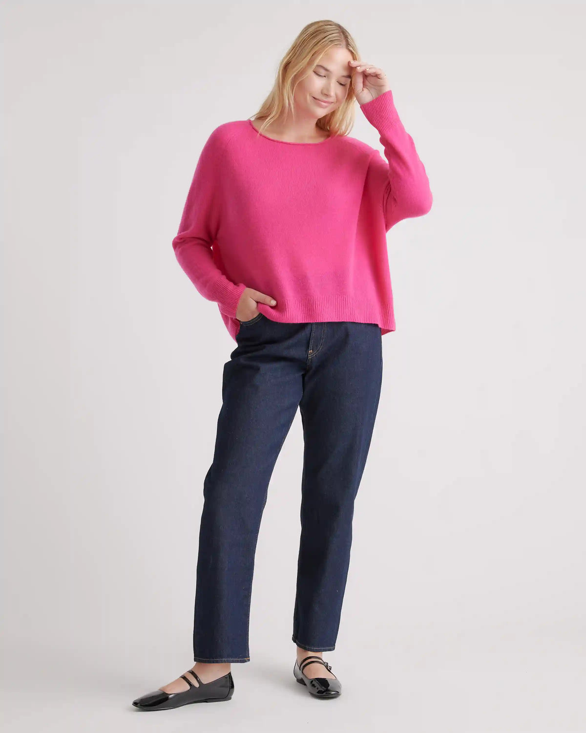 Mongolian Spring Cashmere Boatneck Sweater