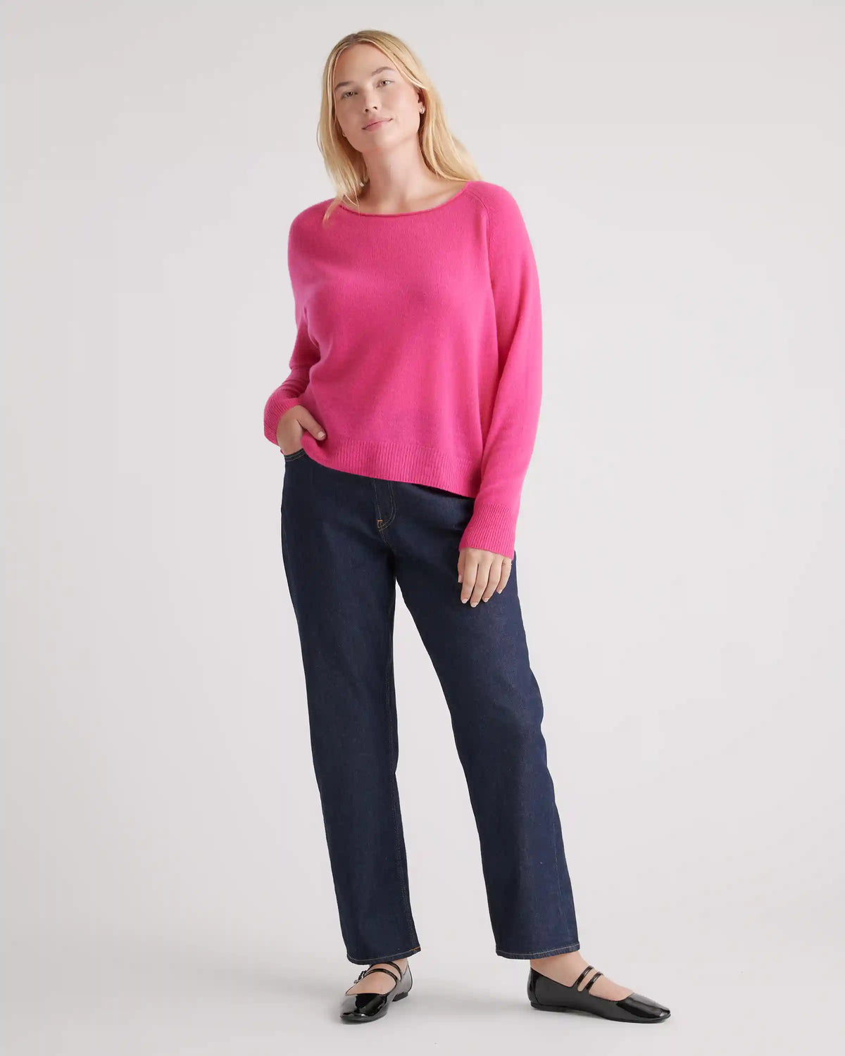Mongolian Spring Cashmere Boatneck Sweater