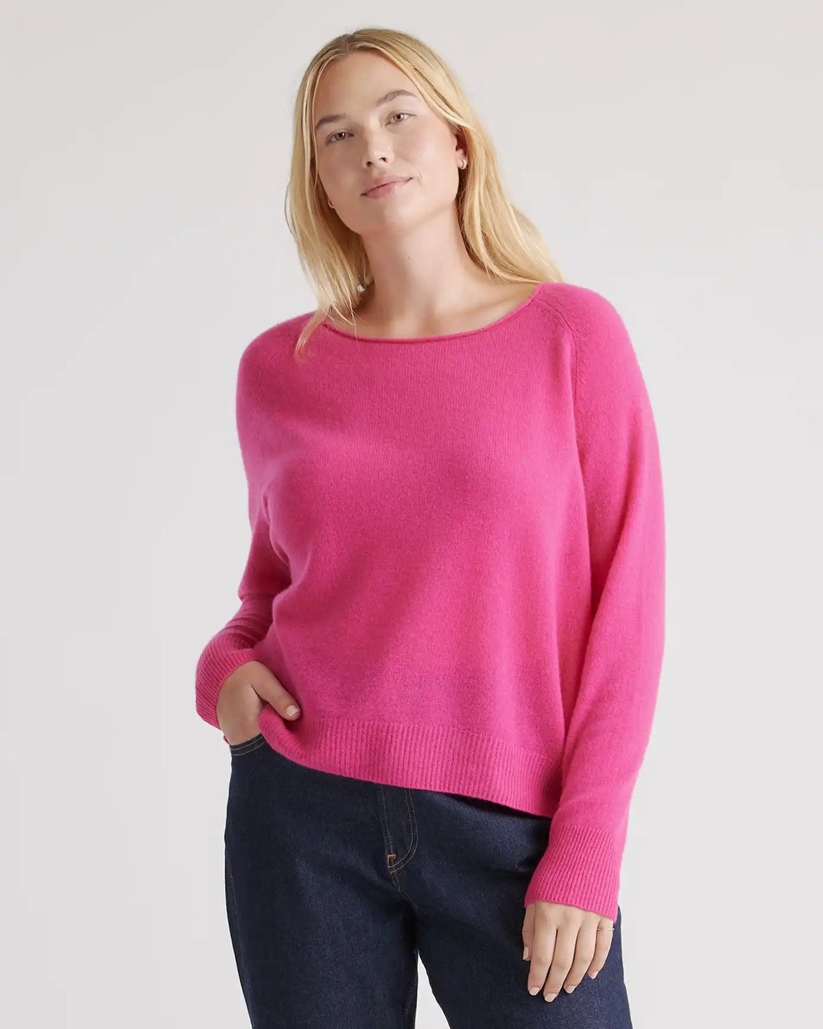 Mongolian Spring Cashmere Boatneck Sweater
