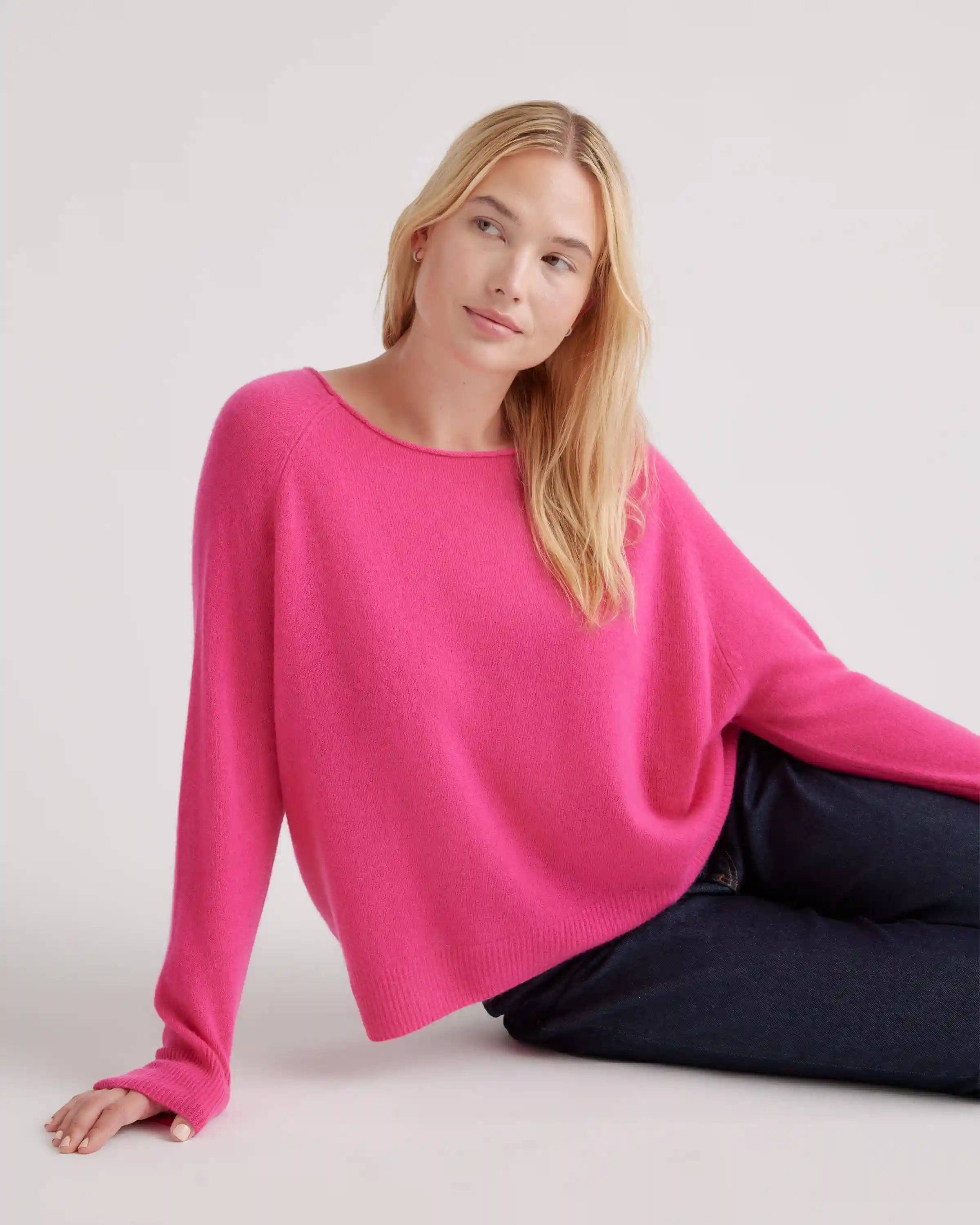 Mongolian Cashmere Boatneck Sweater