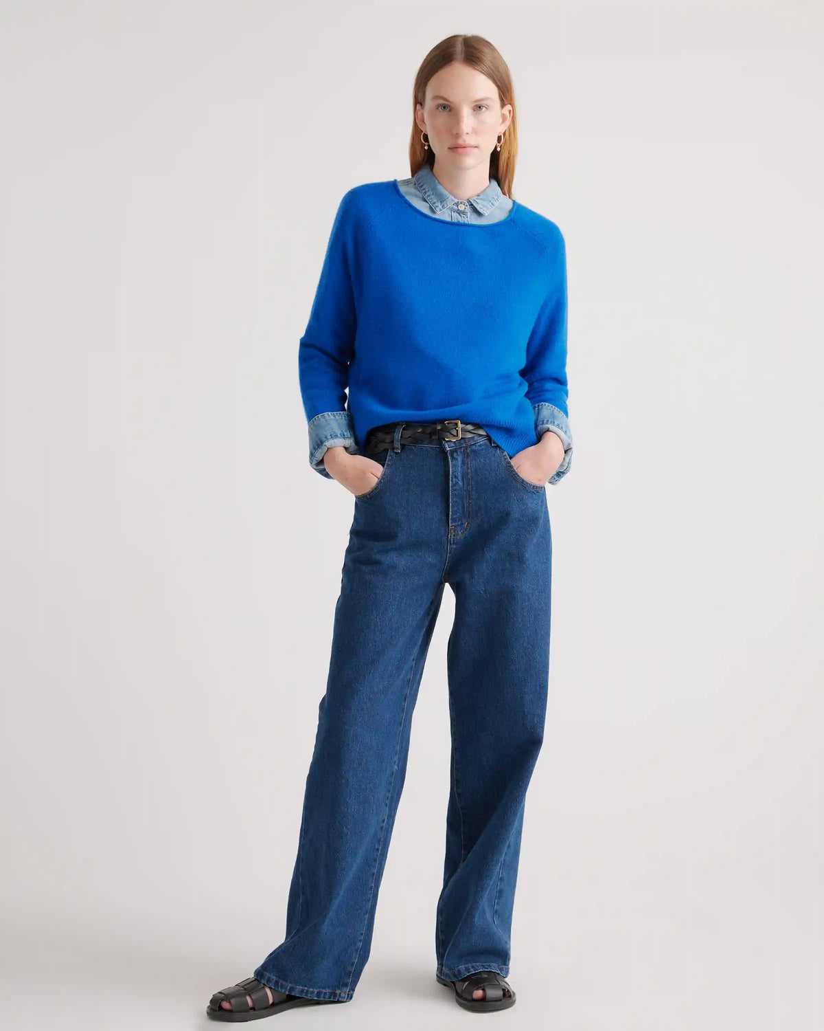 Mongolian Cashmere Boatneck Sweater