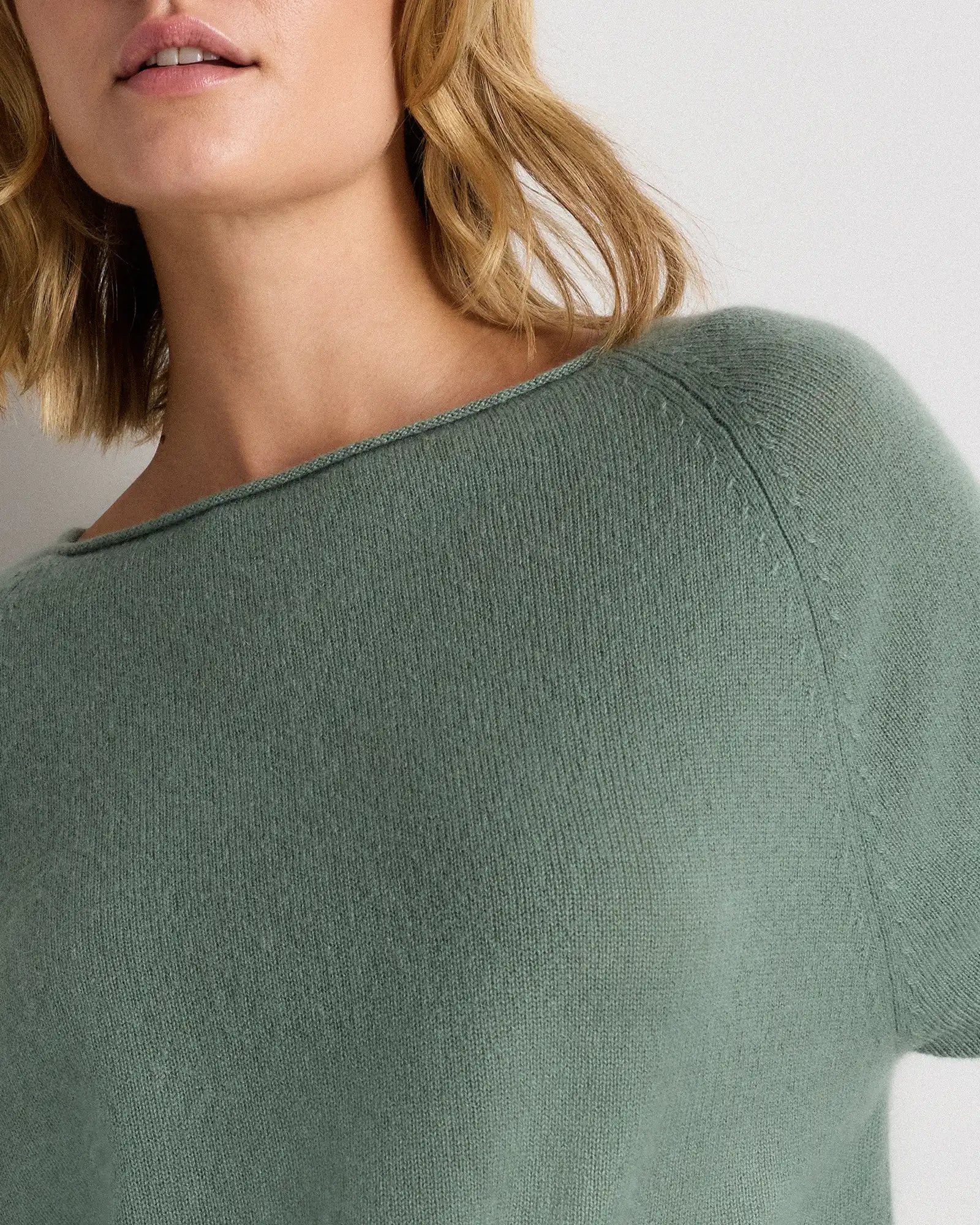 Mongolian Cashmere Boatneck Sweater
