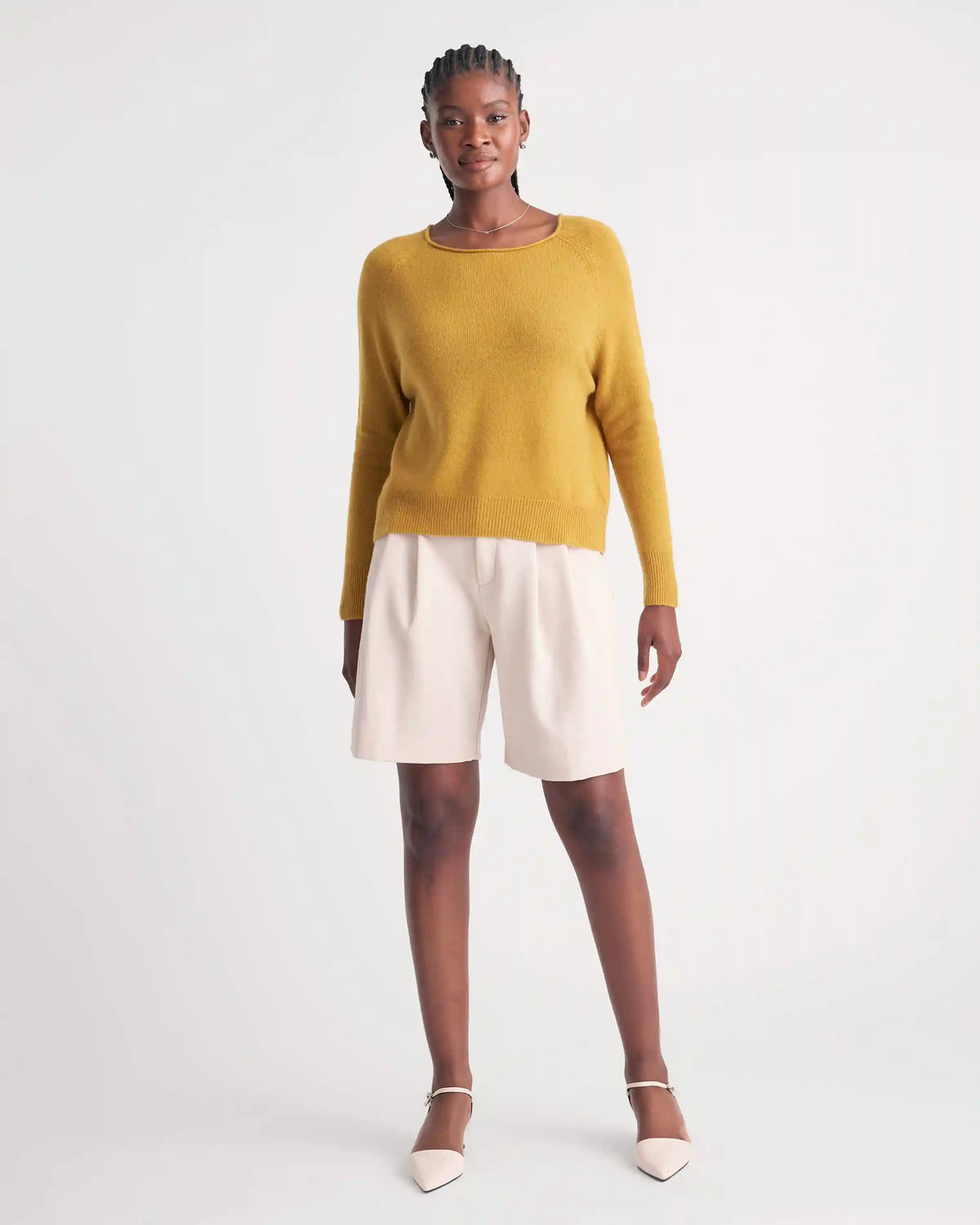Mongolian Spring Cashmere Boatneck Sweater