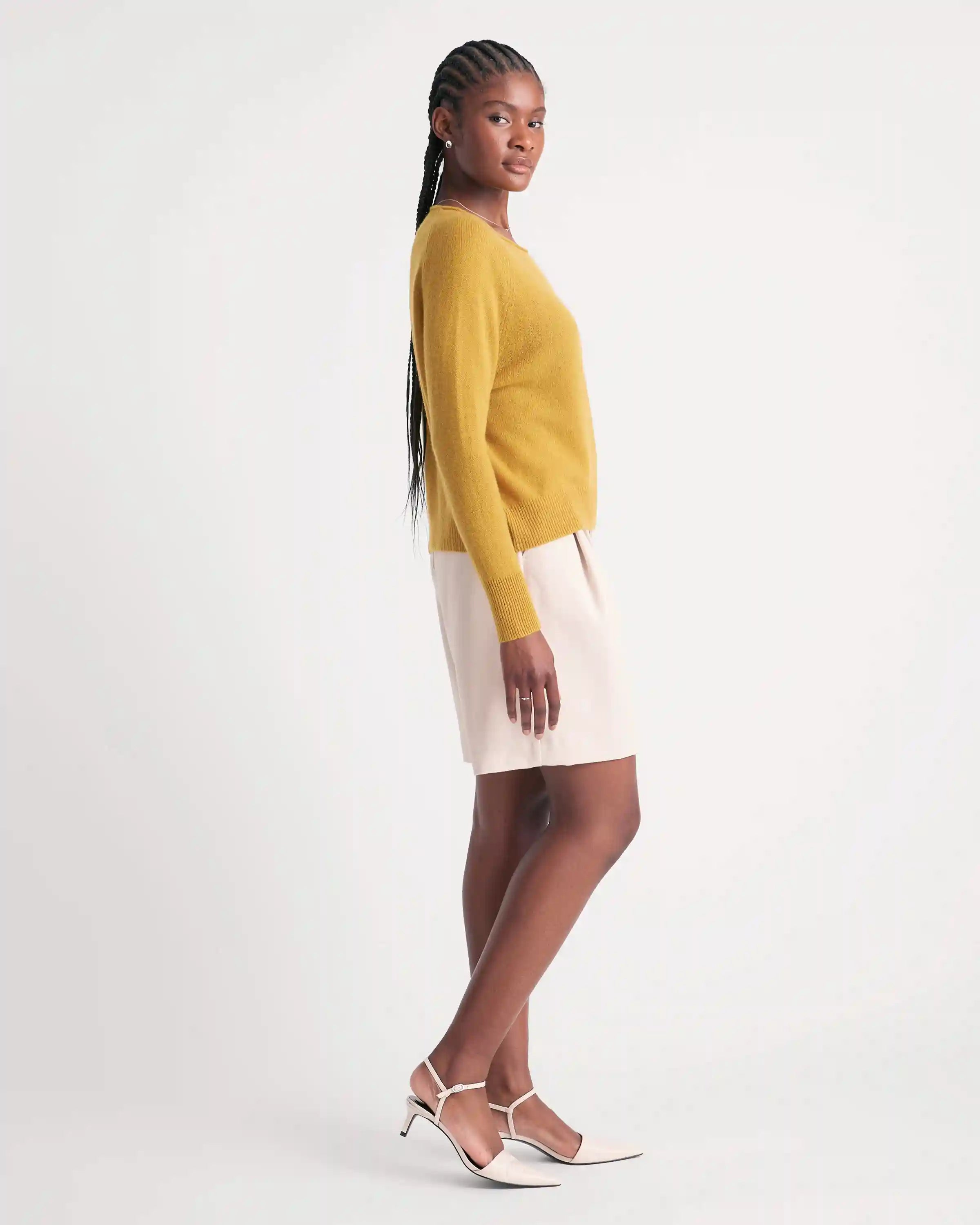 Mongolian Cashmere Boatneck Sweater
