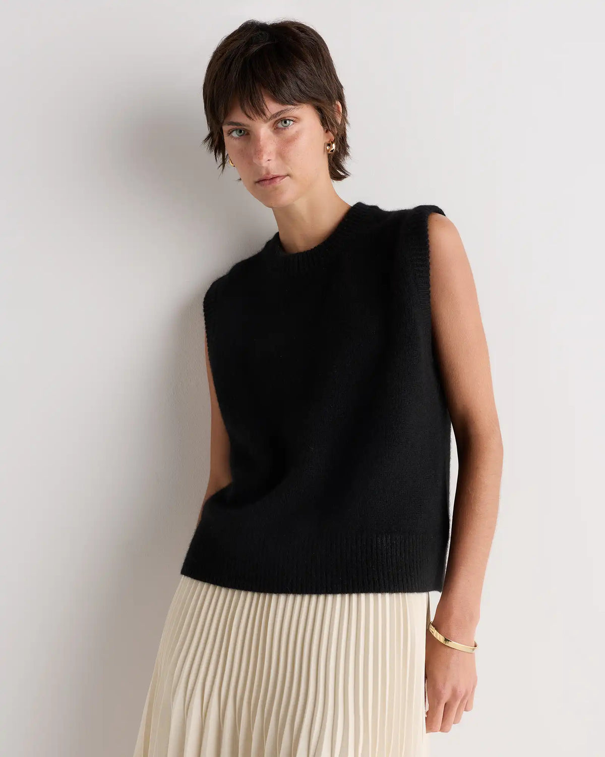 100% Yak Crewneck Sweater Vest