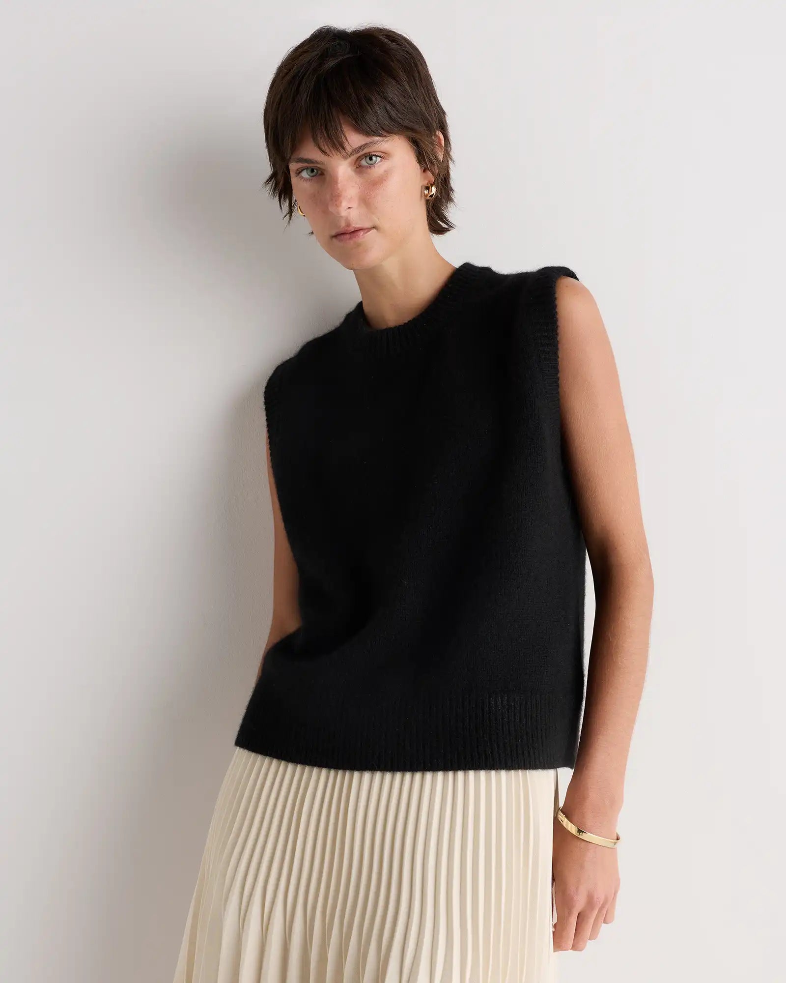 100% Yak Crewneck Sweater Vest