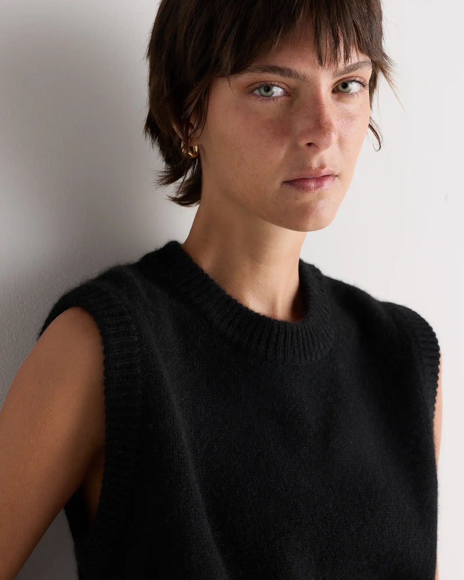 100% Yak Crewneck Sweater Vest