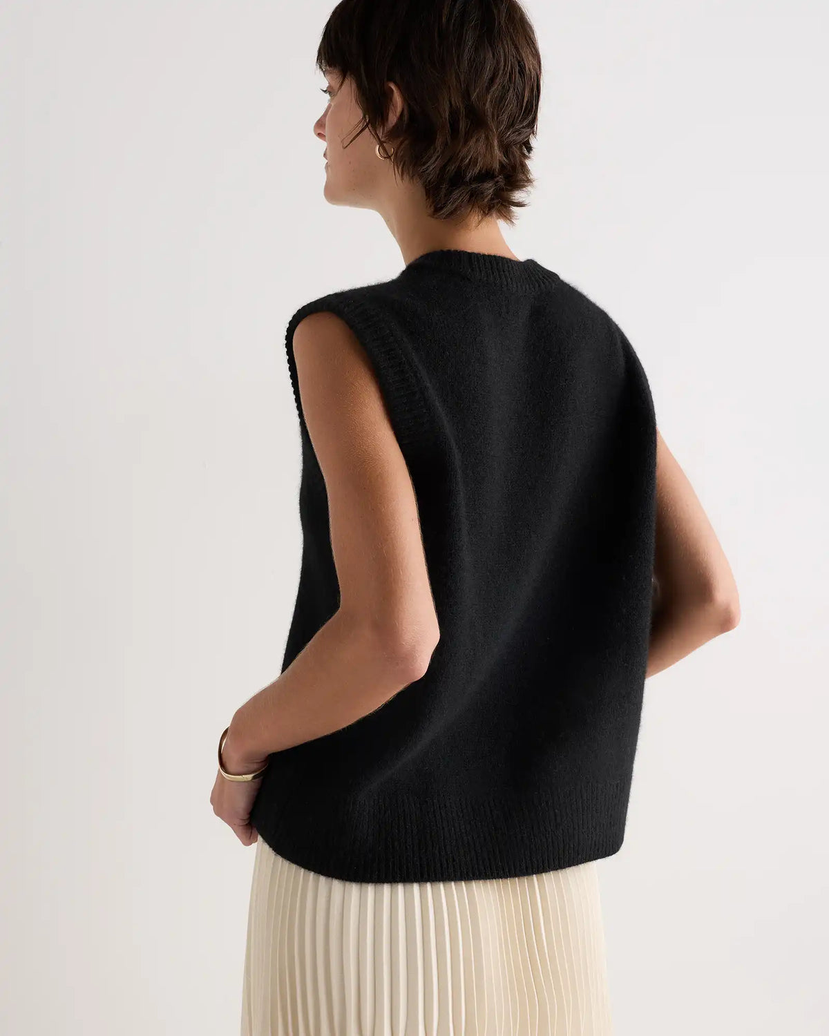 100% Yak Crewneck Sweater Vest