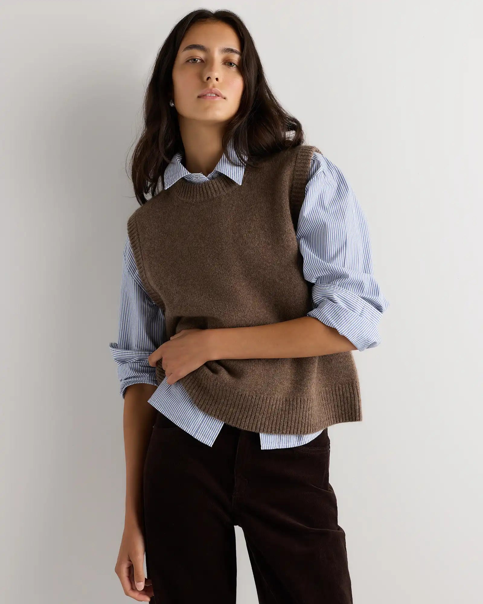 100% Yak Crewneck Sweater Vest