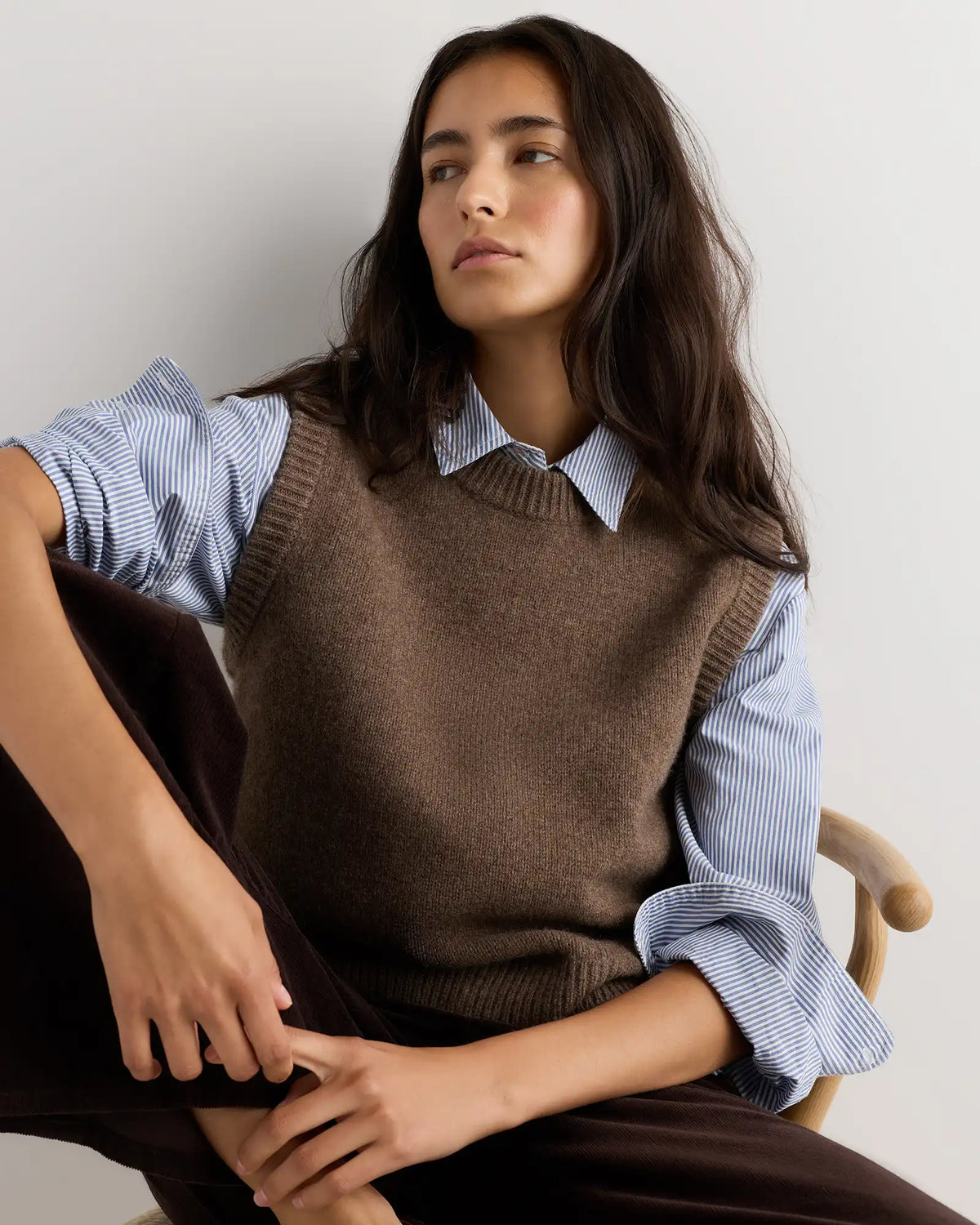100% Yak Crewneck Sweater Vest