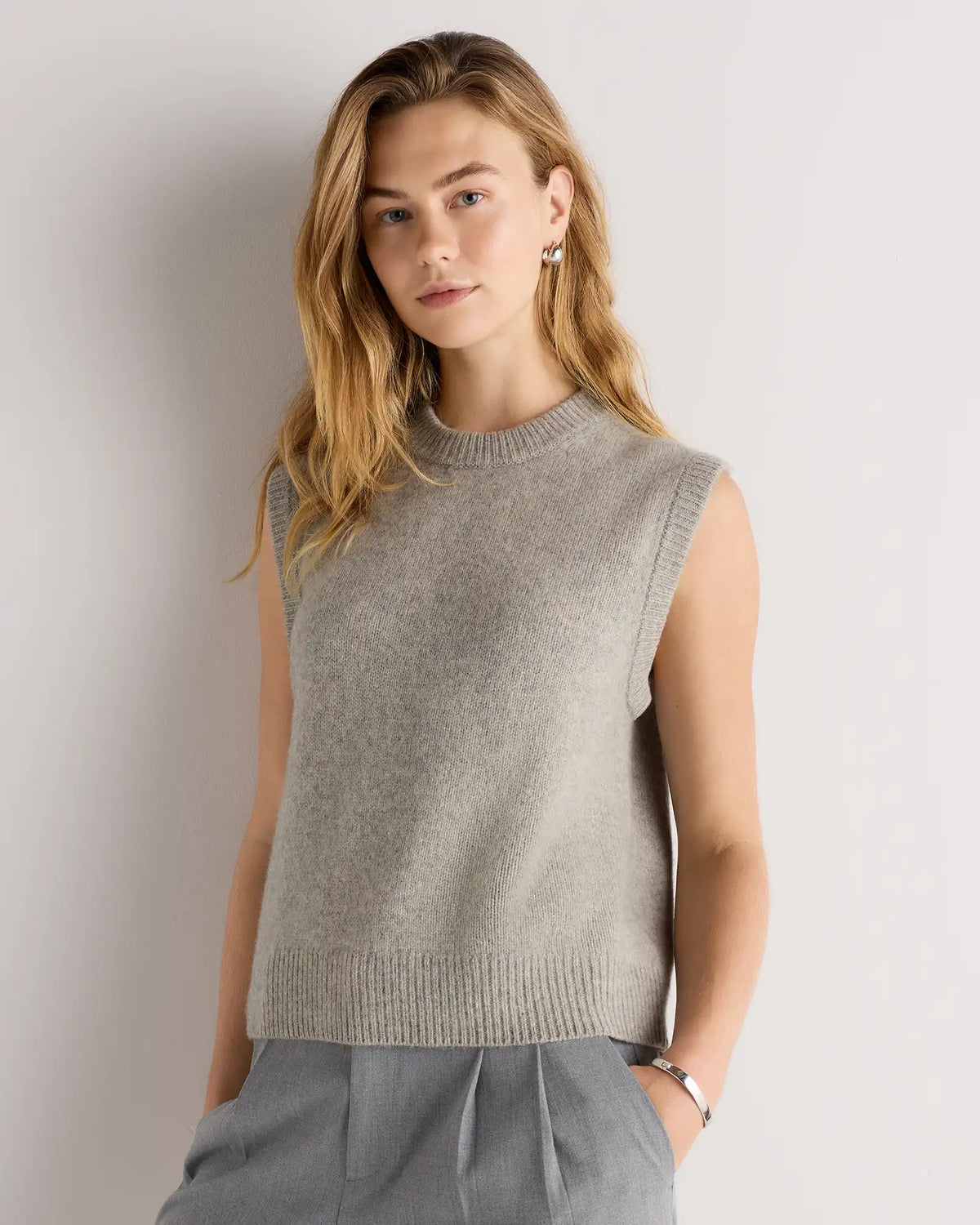 100% Yak Crewneck Sweater Vest