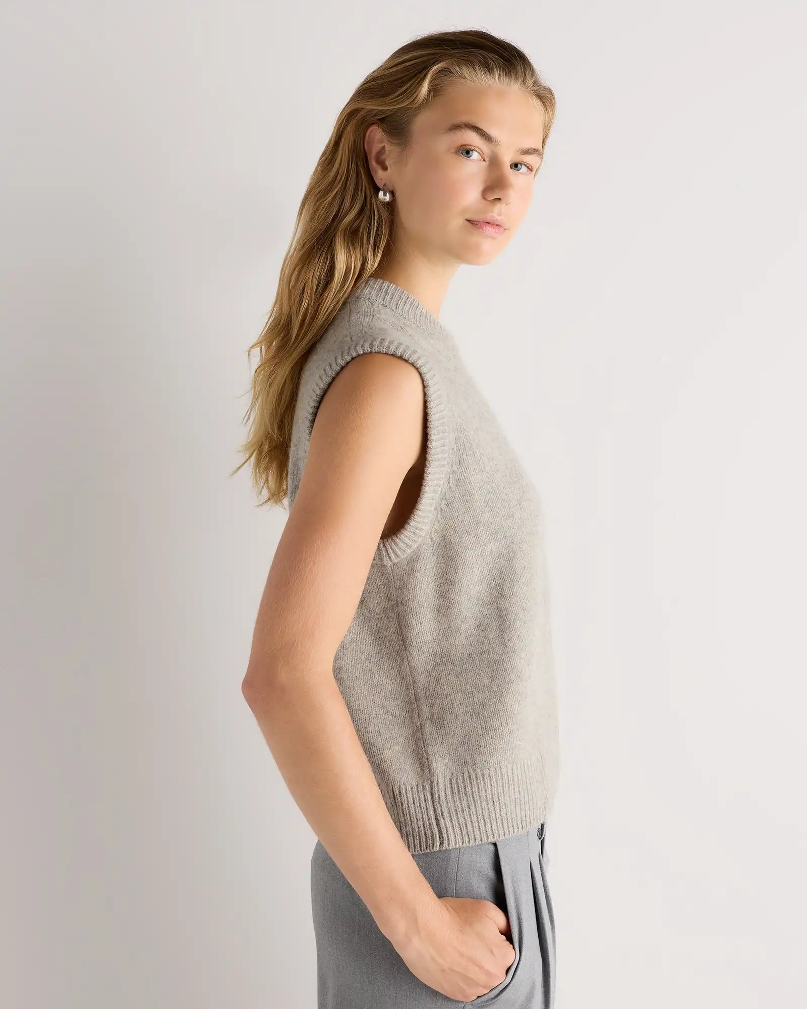 100% Yak Crewneck Sweater Vest