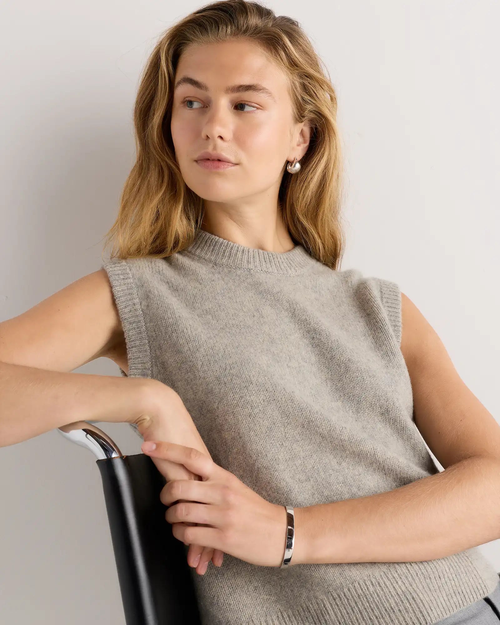 100% Yak Crewneck Sweater Vest