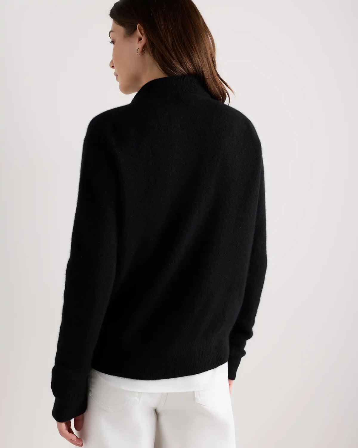 Mongolian Cashmere Button Polo Sweater