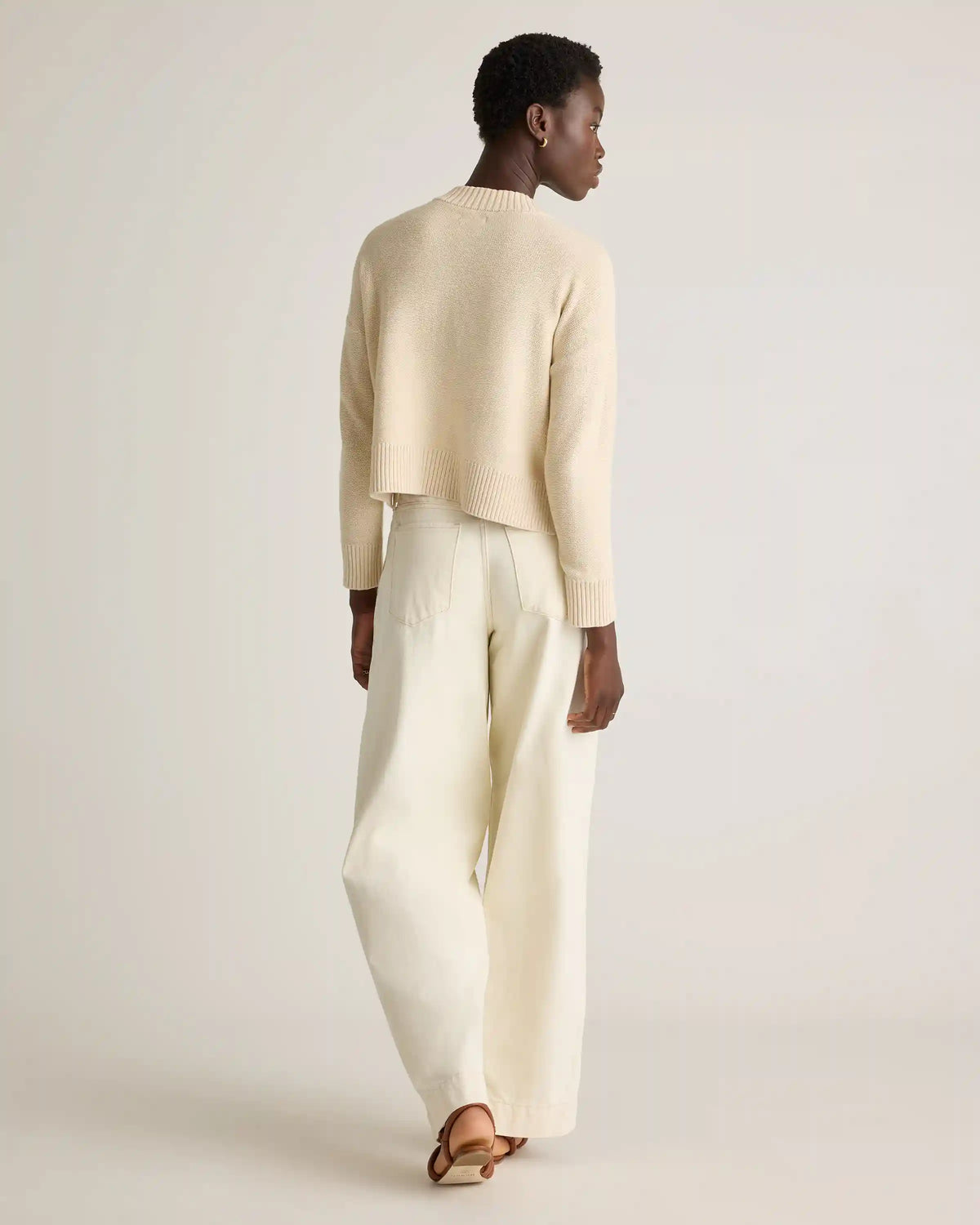 100% Organic Cotton Cropped Cardigan