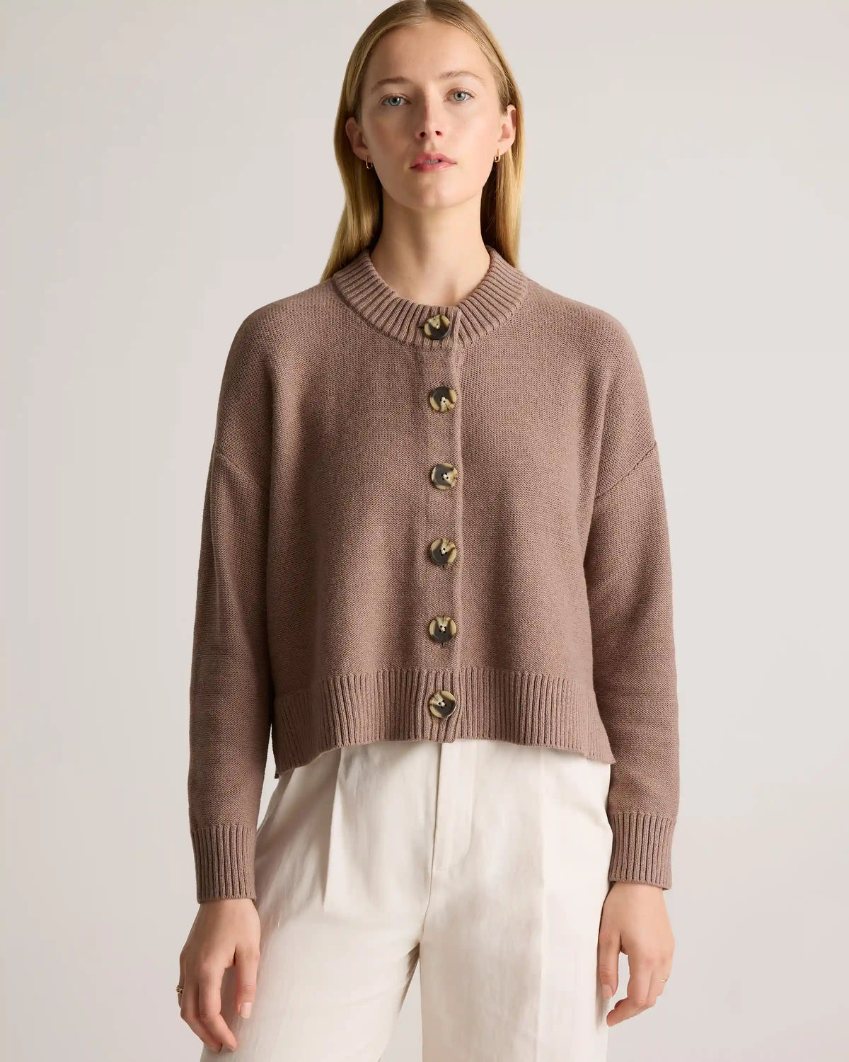 100% Organic Cotton Cropped Cardigan
