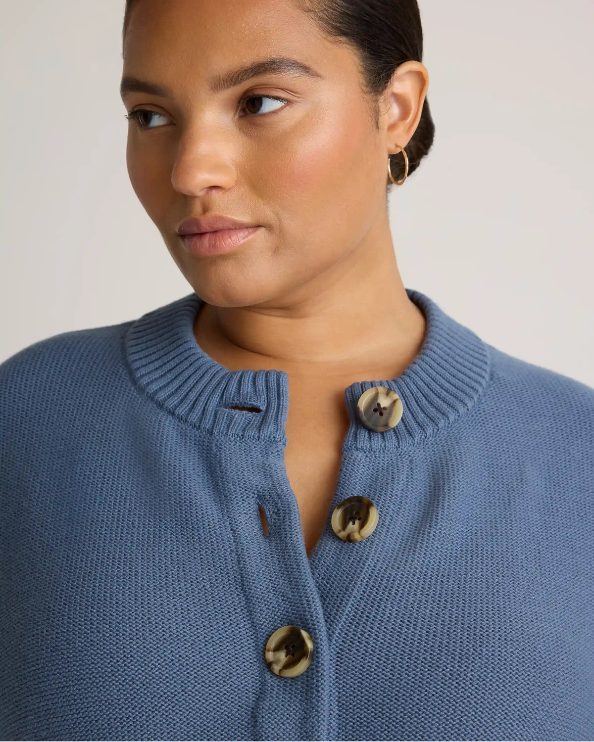 100% Organic Cotton Cropped Cardigan