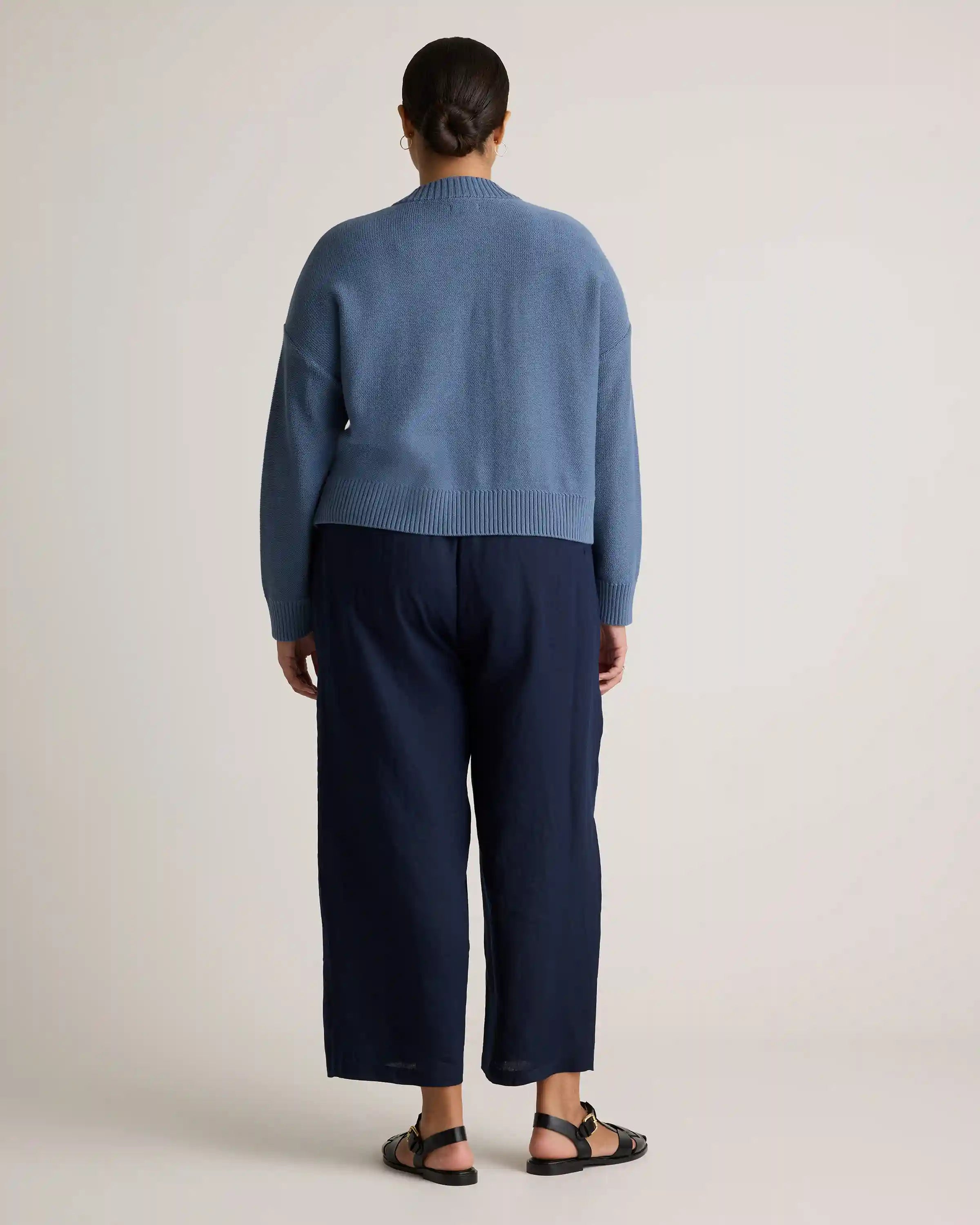 100% Organic Cotton Cropped Cardigan