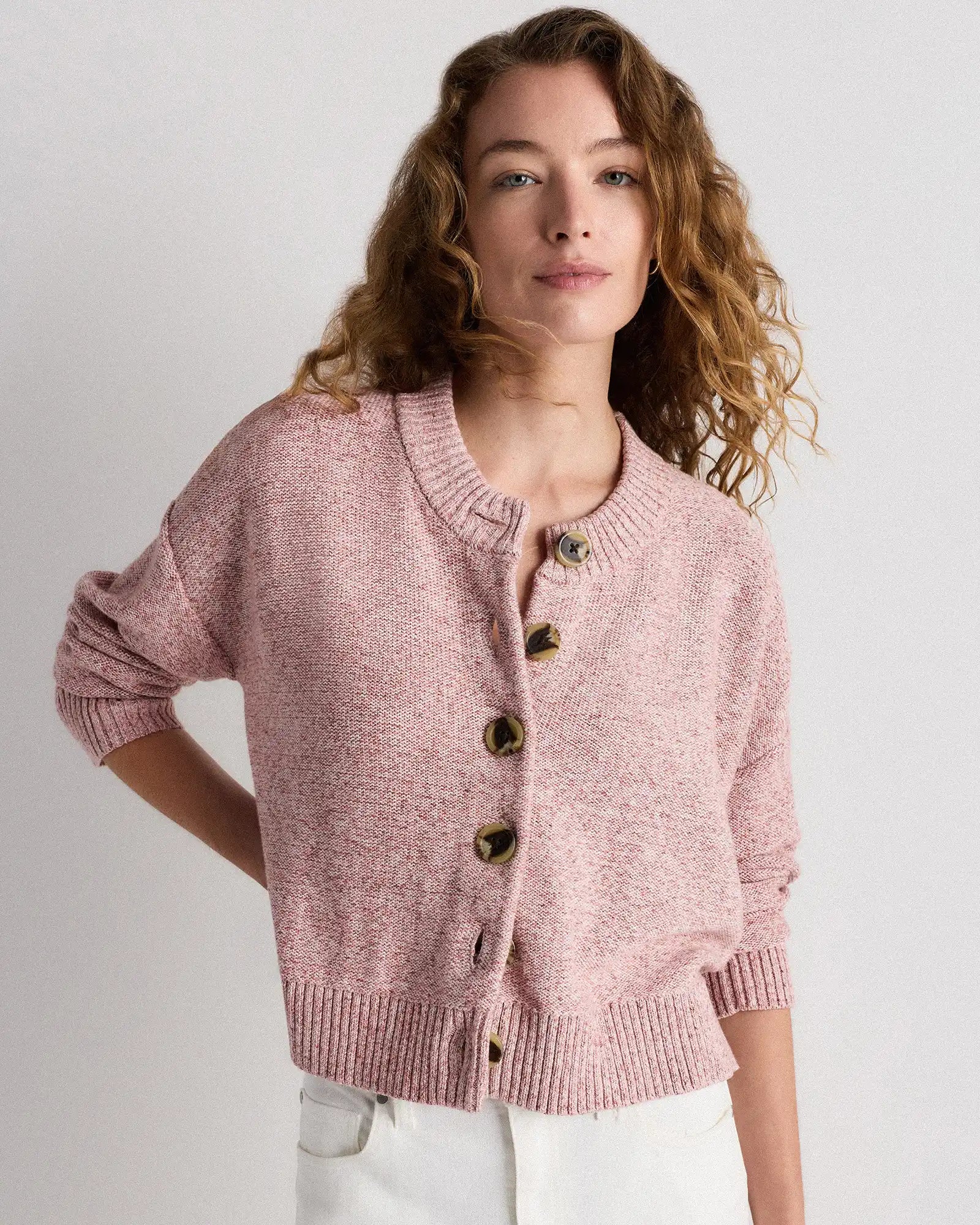 100% Organic Cotton Cropped Cardigan