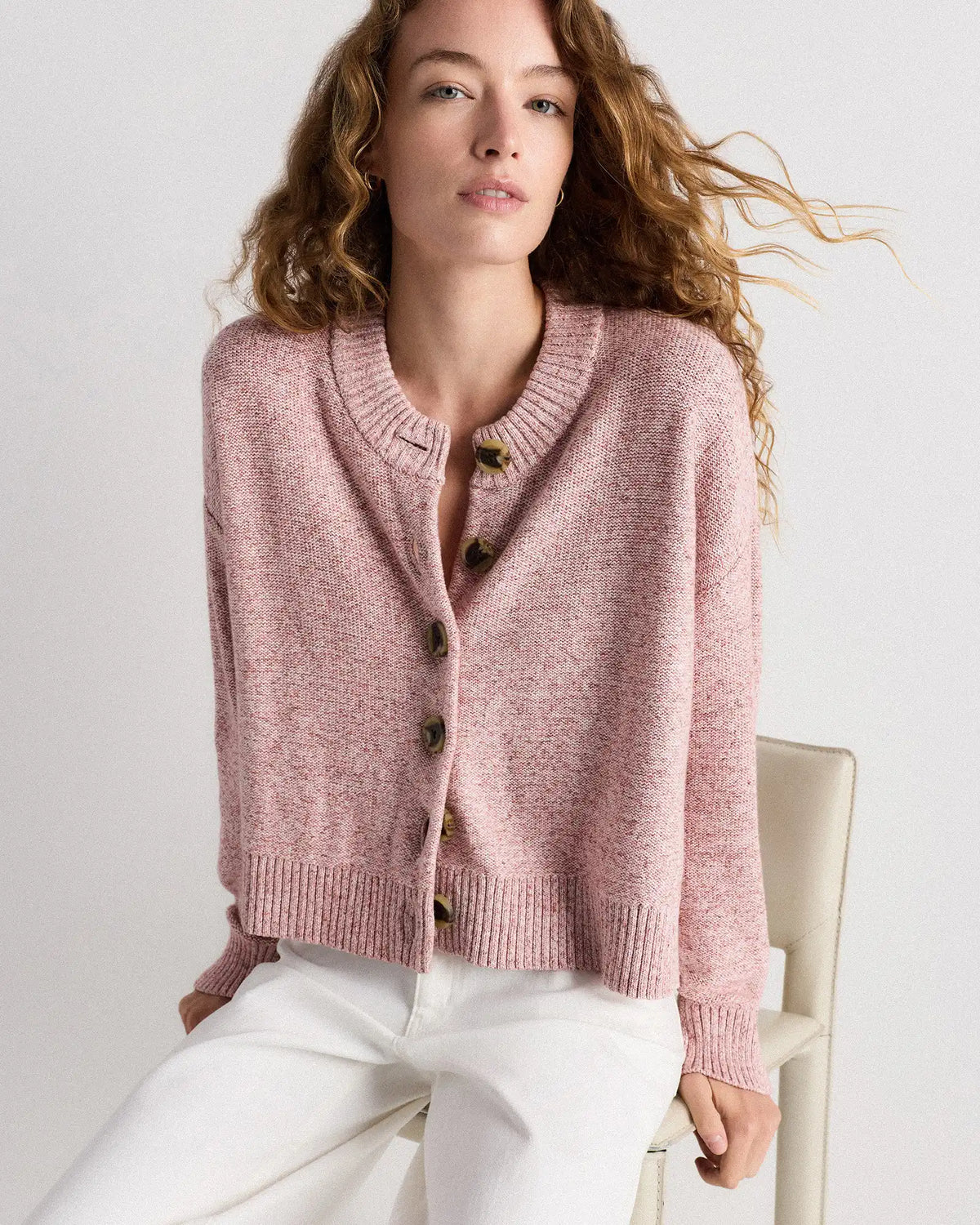100% Organic Cotton Cropped Cardigan