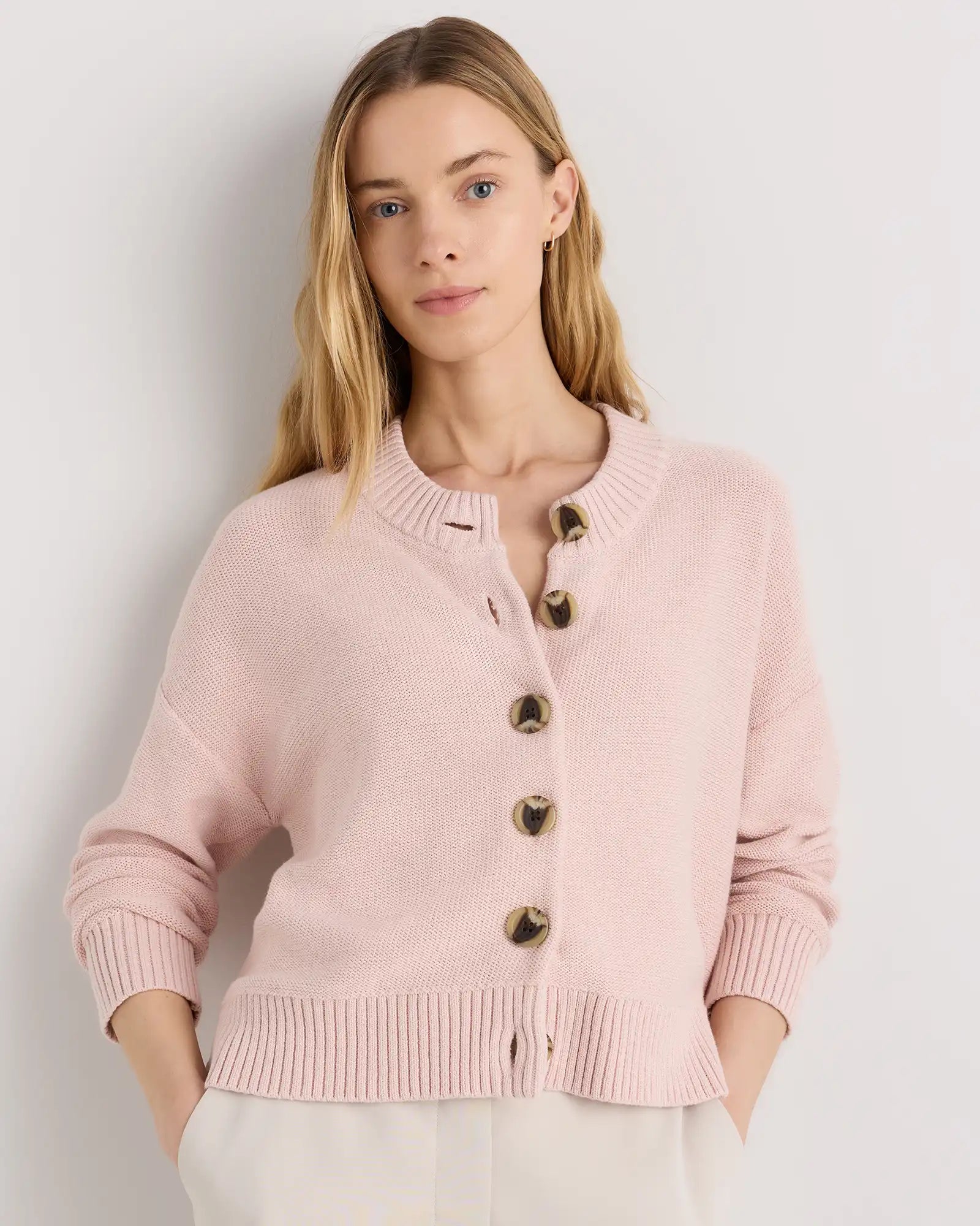 100% Organic Cotton Cropped Cardigan