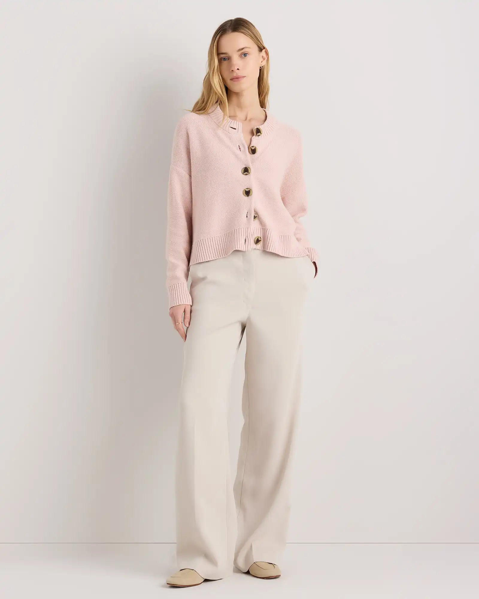 100% Organic Cotton Cropped Cardigan