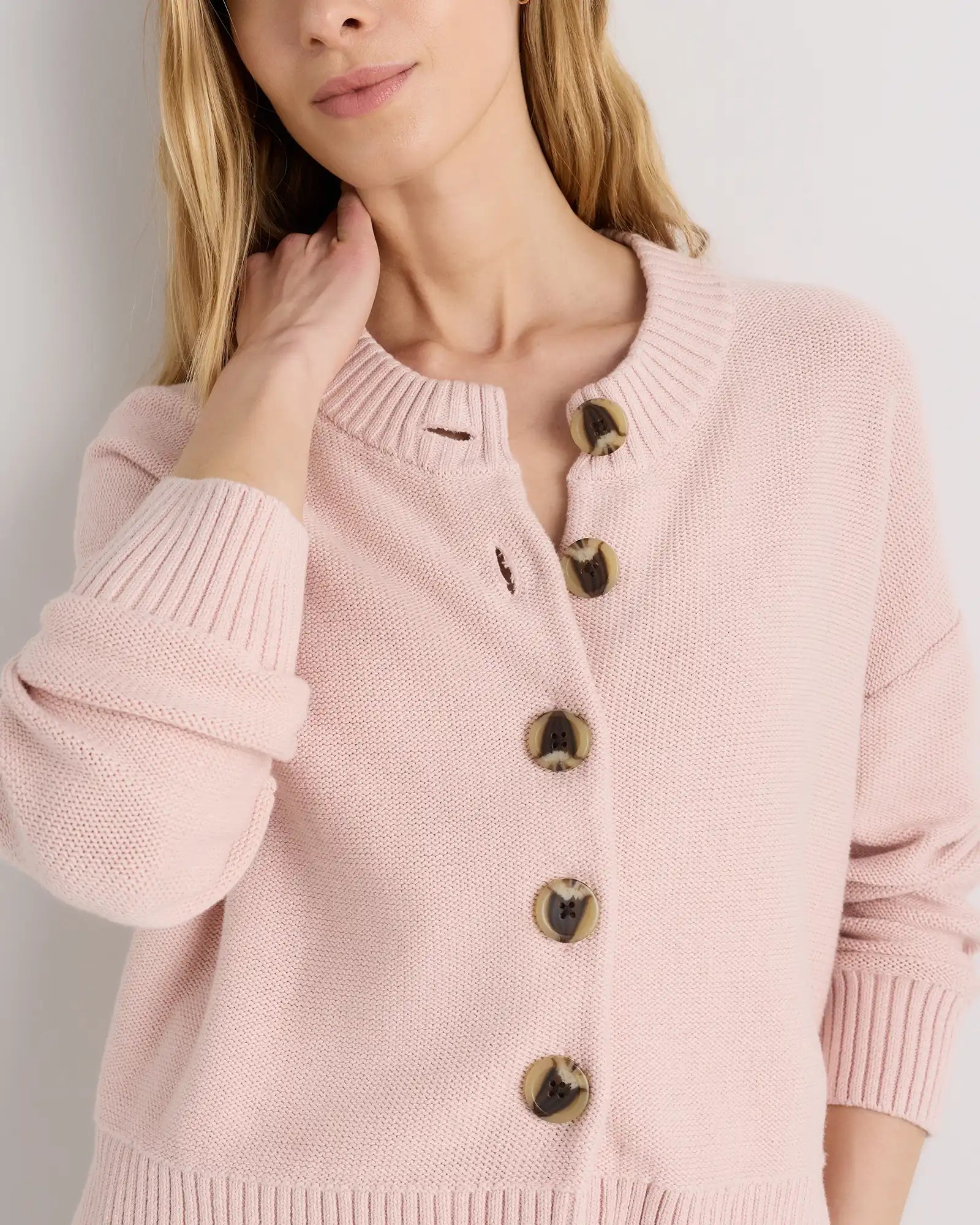 100% Organic Cotton Cropped Cardigan