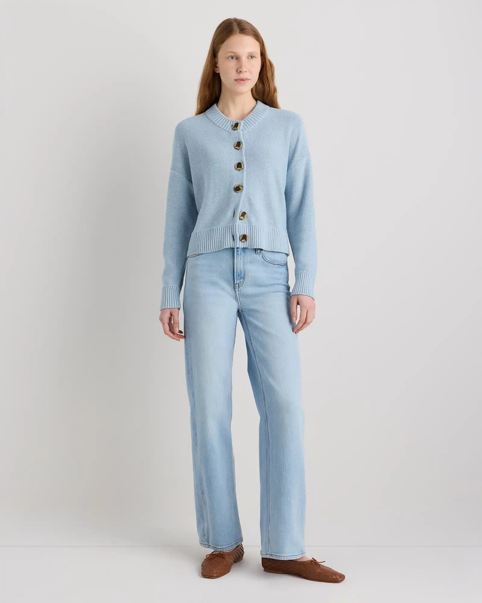 100% Organic Cotton Cropped Cardigan