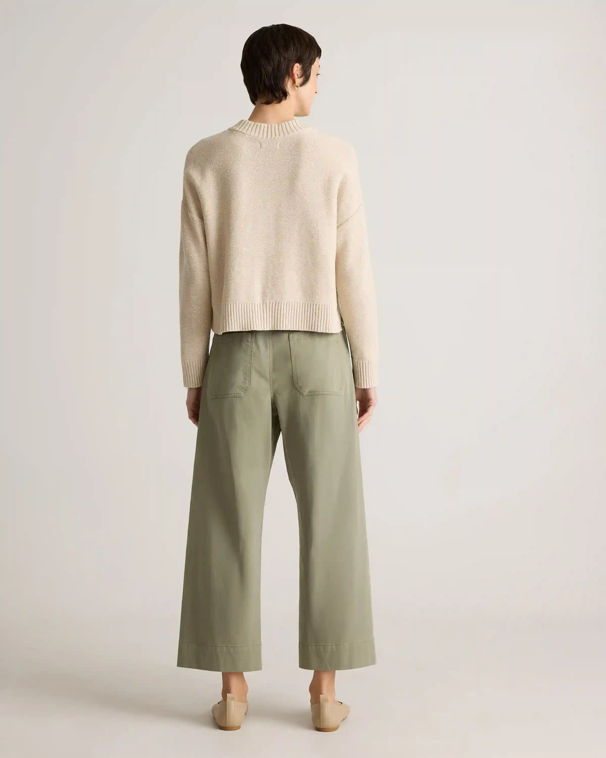 100% Organic Cotton Cropped Cardigan