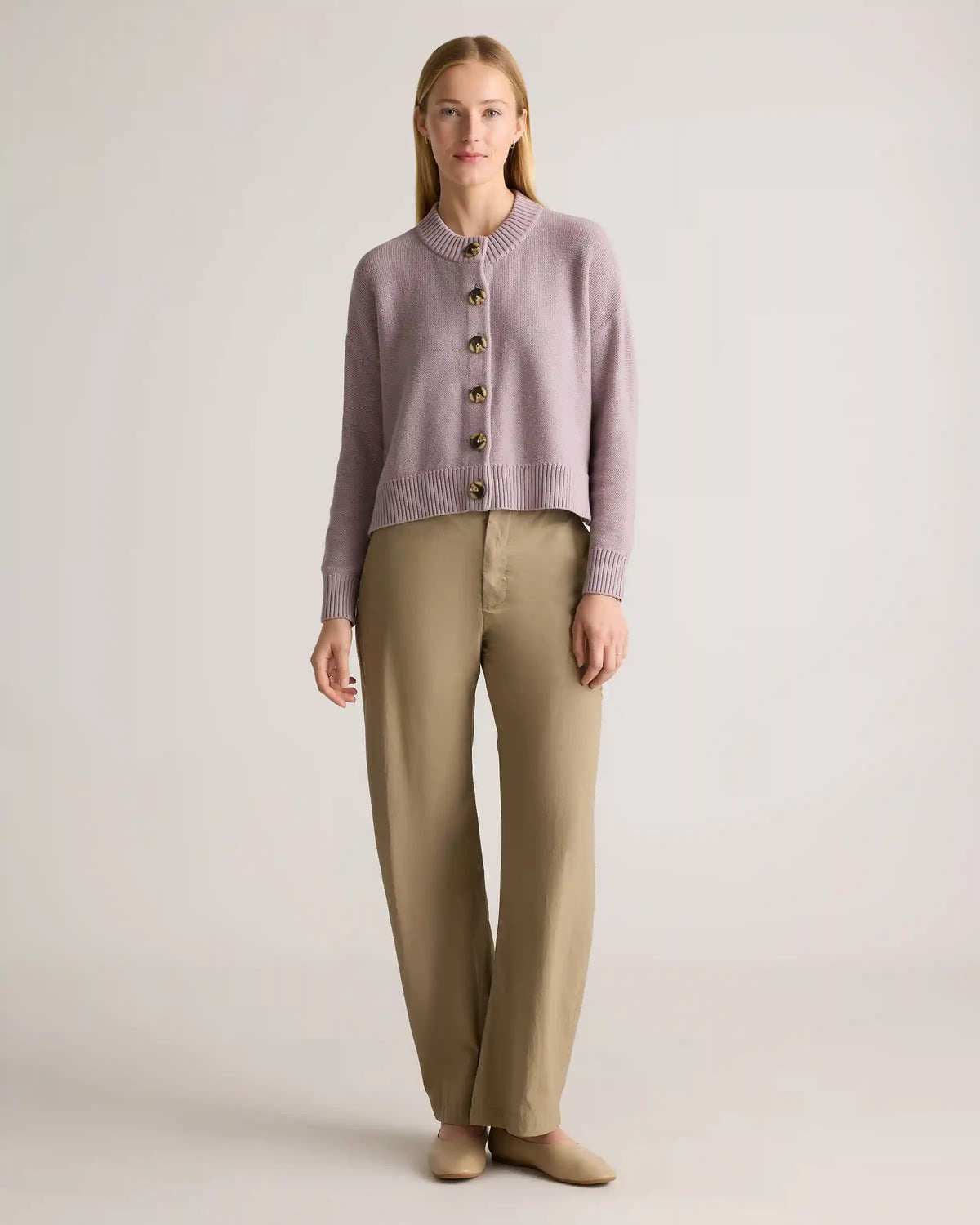 100% Organic Cotton Cropped Cardigan